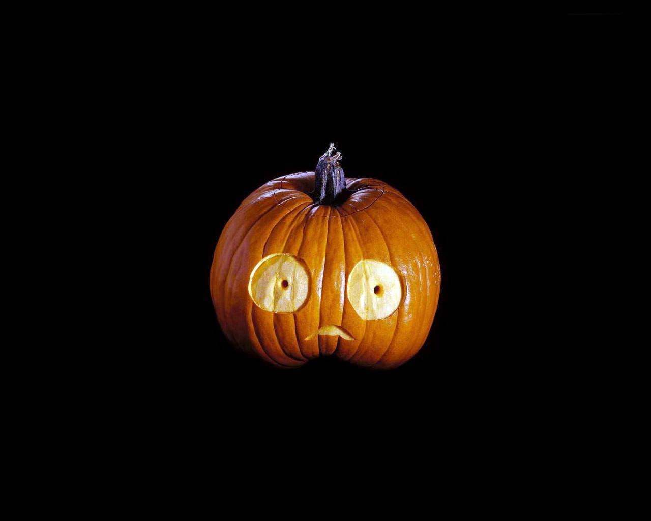 eyes, physiognomy, a physiognomy, halloween, jacks, attribute, a pumpkin, 720P, pumpkin, jacks lantern, a black background, lantern, black, background, HD Wallpaper