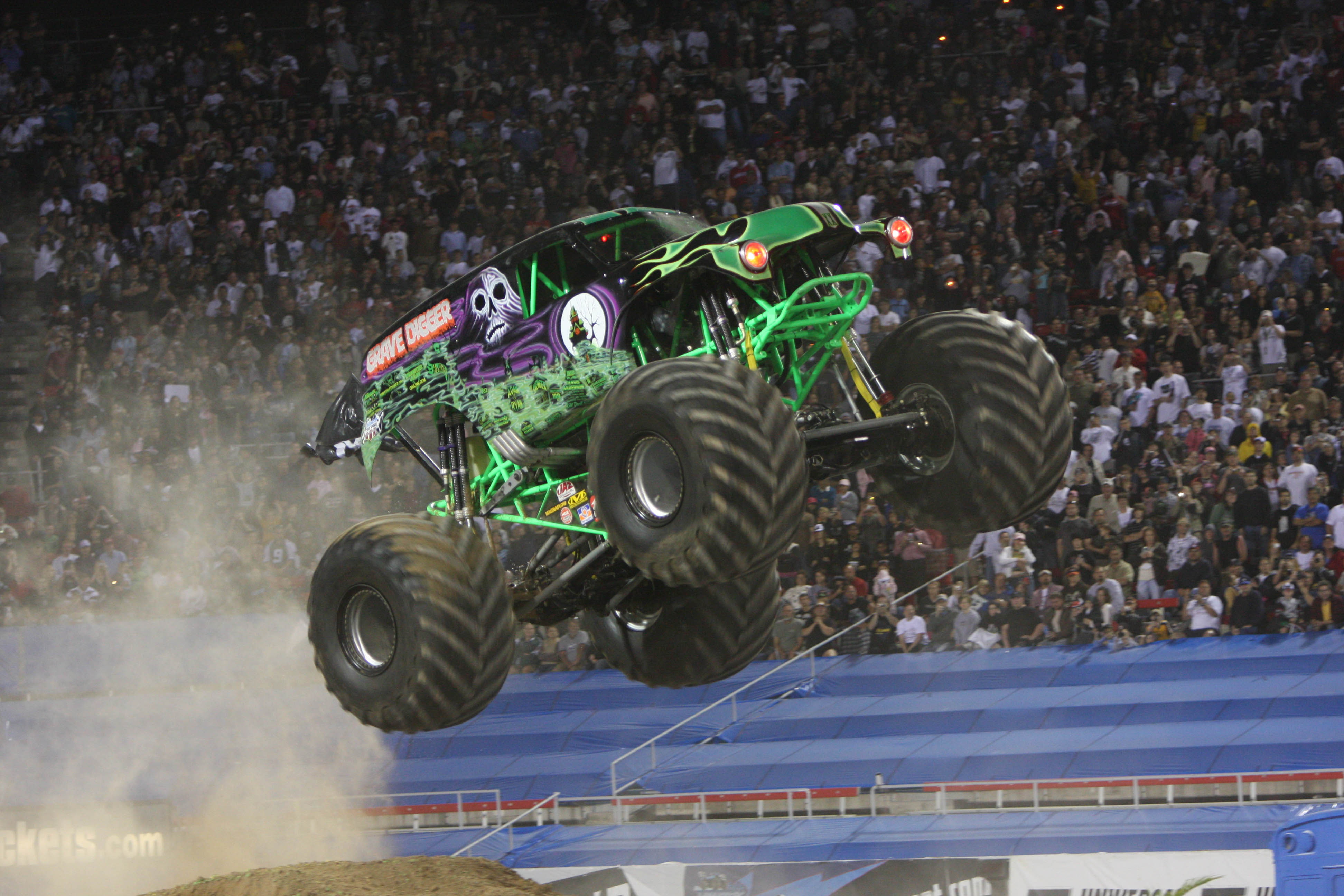 monster truck, race, digger, 4x4, grave, 4K, monster, truck, racing, HD Wallpaper