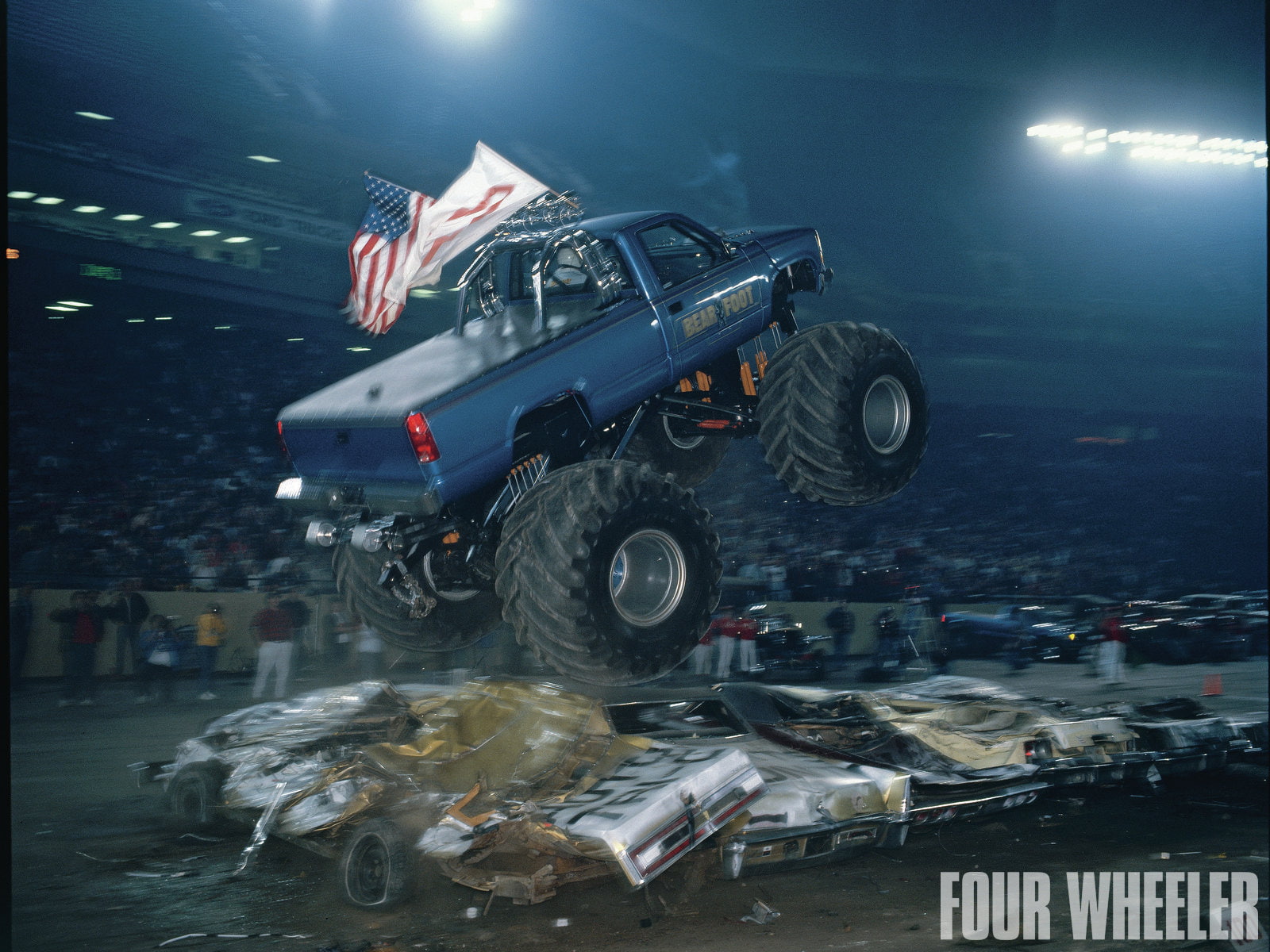 monster, truck, 720P, hd, jump, cars, HD Wallpaper