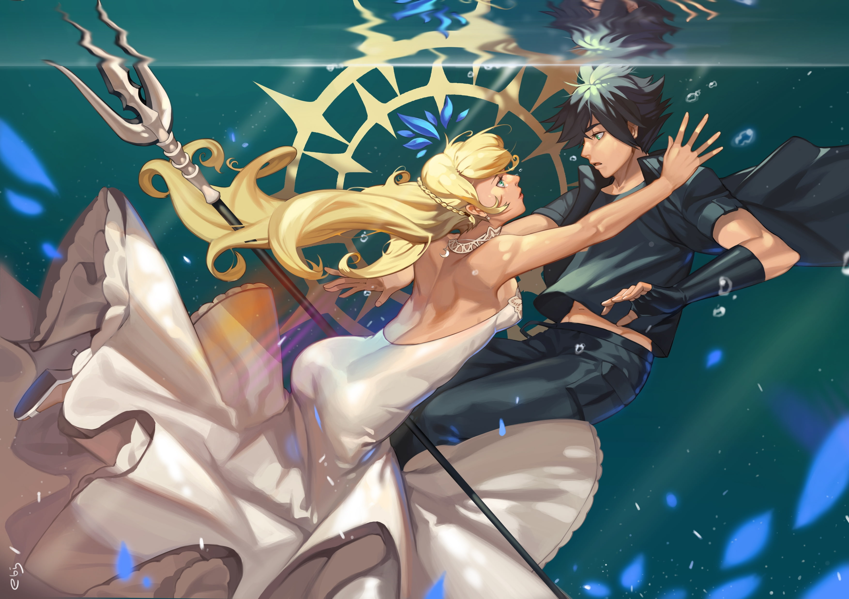 group of people, emotion, arts culture and entertainment, anime style, happiness, night, real people, celebration, arms raised, final fantasy xv, lunafreya nox fleuret, HD Wallpaper