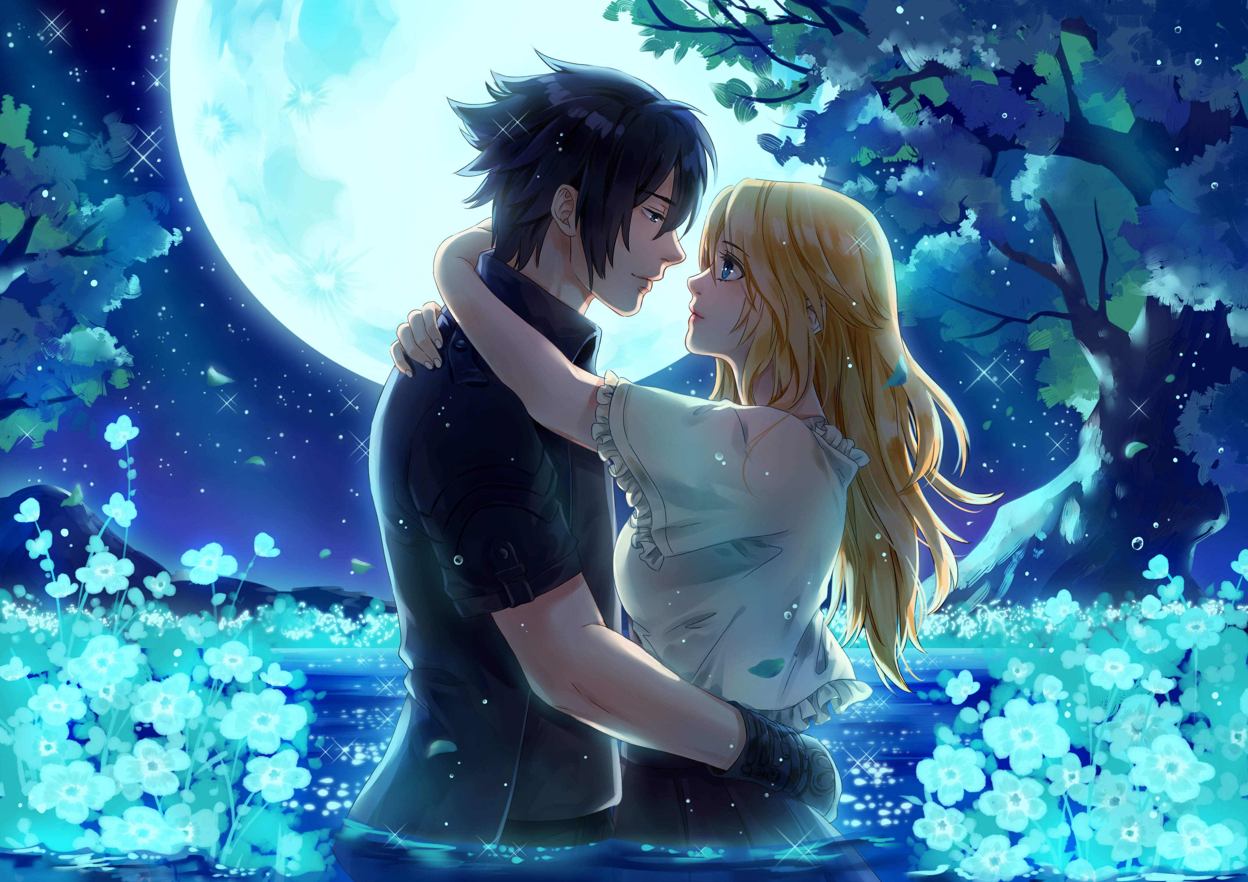 Final Fantasy, Final Fantasy XV, Stella Nox Fleuret, Noctis Lucis Caelum, 4K, HD Wallpaper
