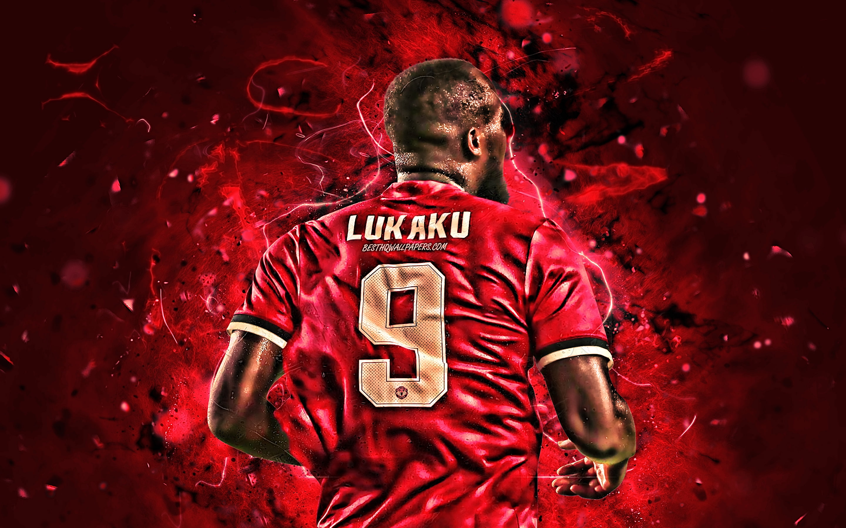 Romelu Lukaku, Soccer, Belgian, 2K, Manchester United F.C., HD Wallpaper