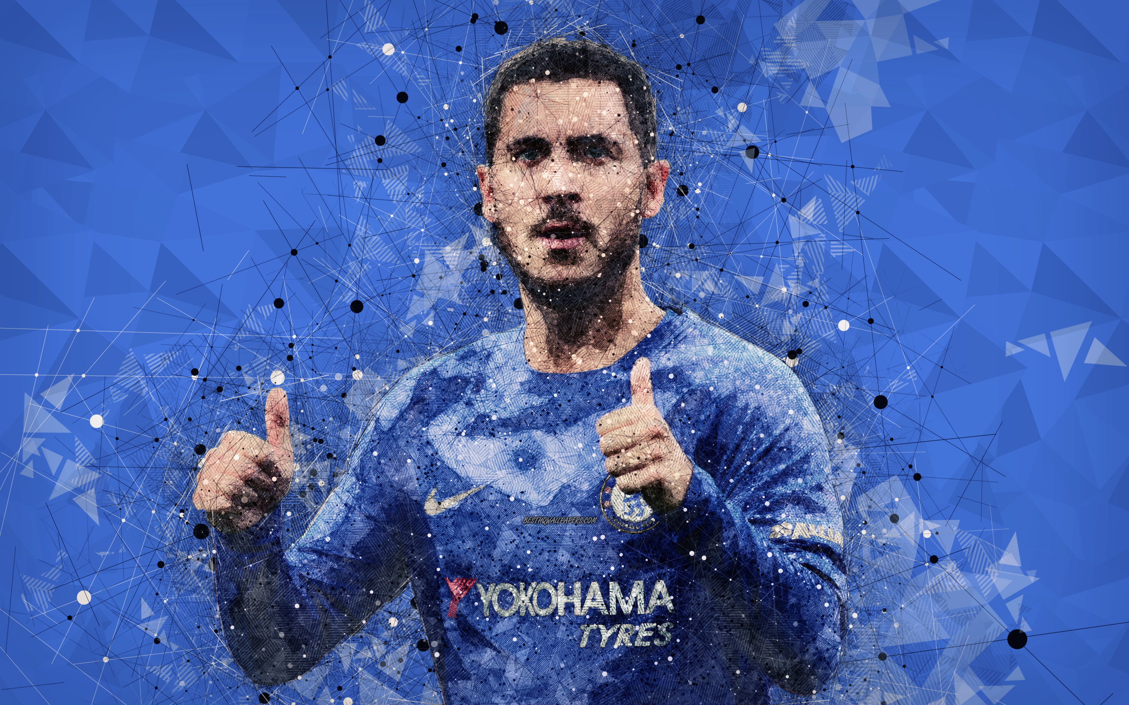 Belgian, Eden Hazard, 4K, Chelsea F.C., Soccer, HD Wallpaper