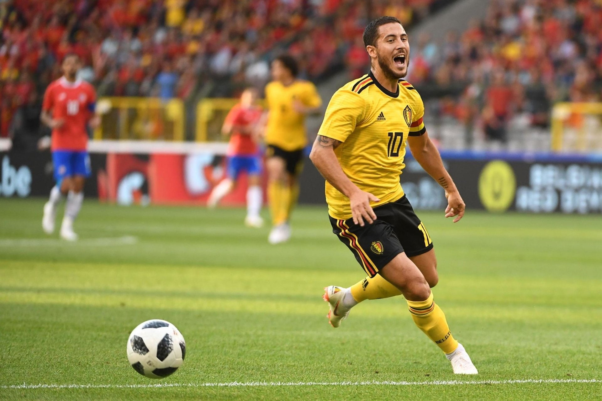 Soccer, Eden Hazard, 1080P, HD Wallpaper