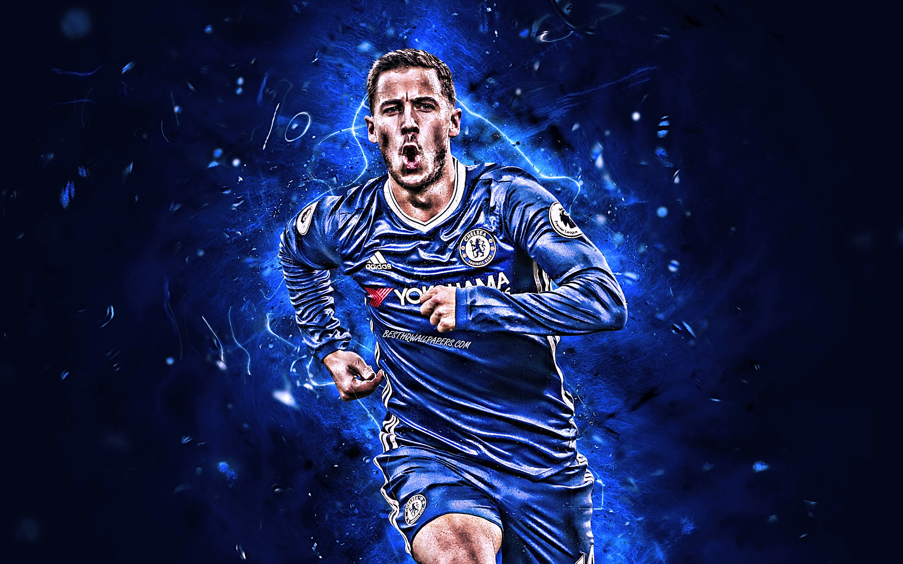 Chelsea F.C., 2K, Belgian, Soccer, Eden Hazard, HD Wallpaper