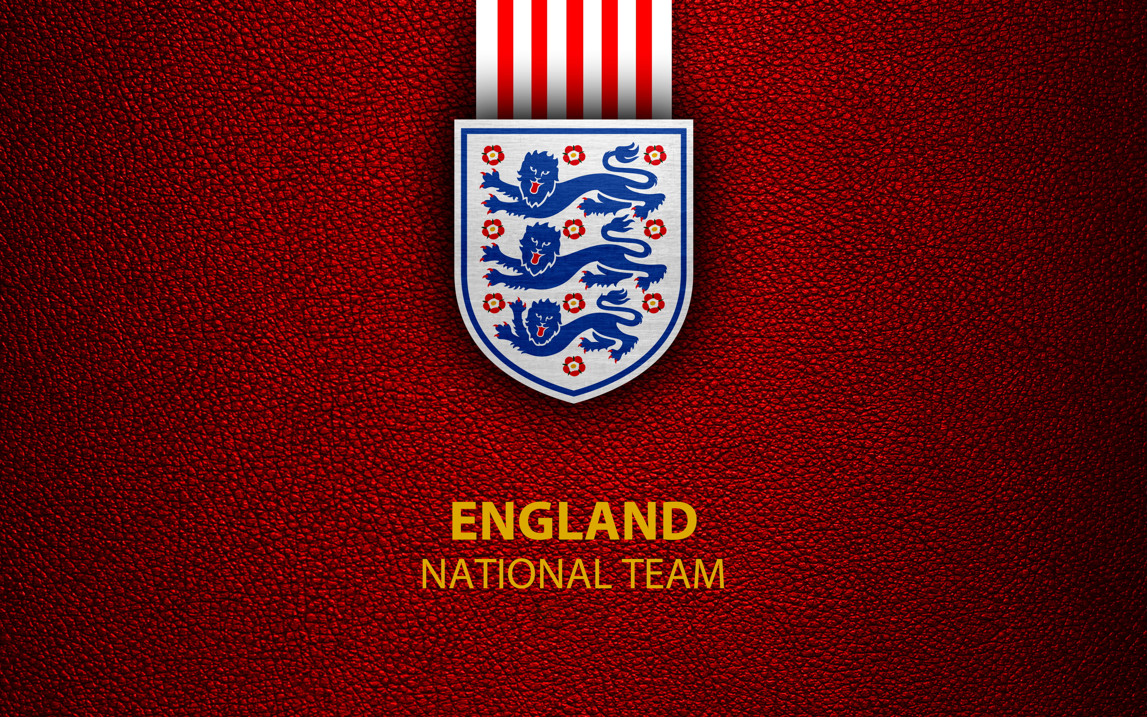 England, England National Football Team, 4K, Logo, Soccer, Emblem, HD Wallpaper