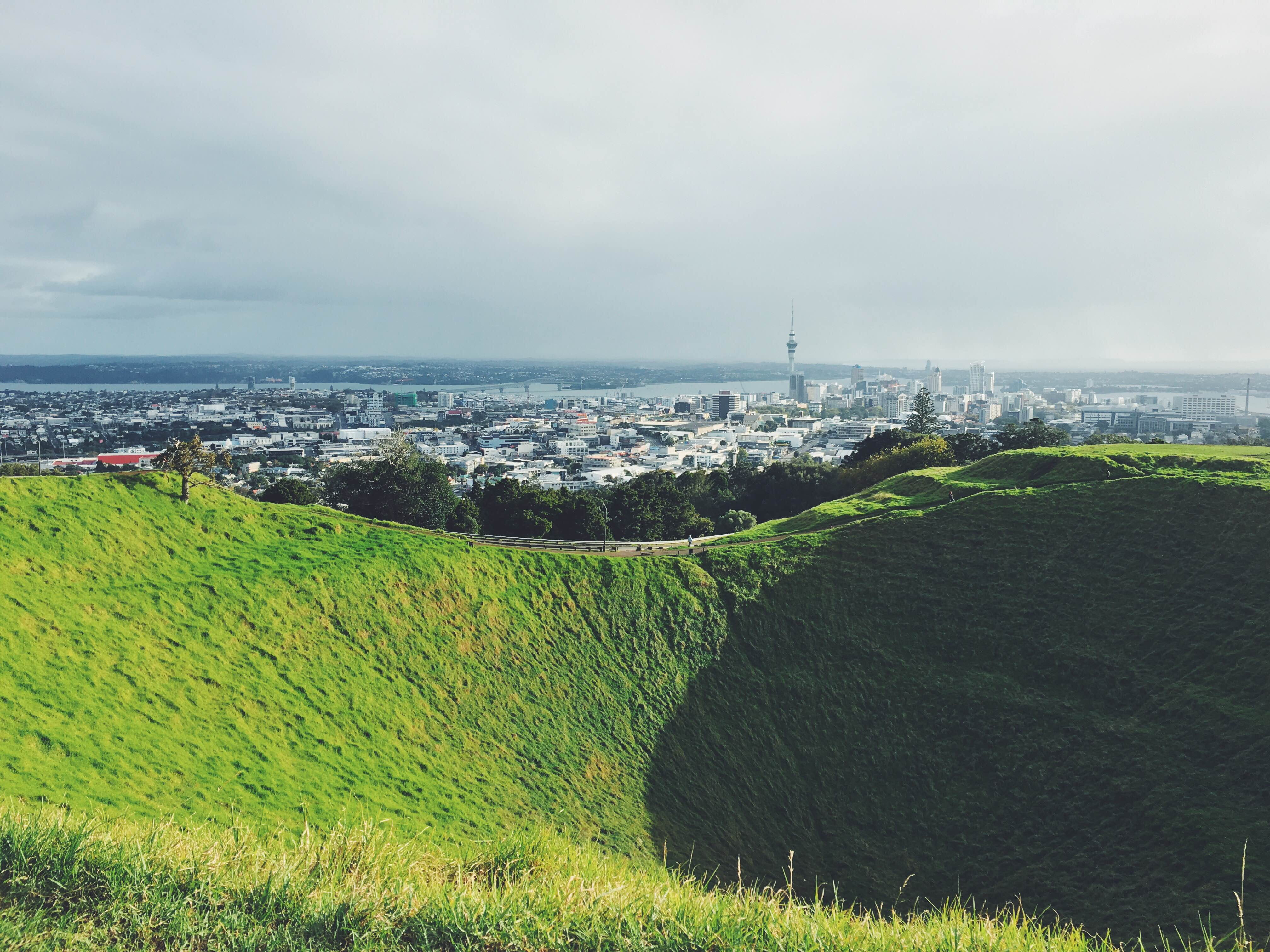 scenics - nature, new zealand, building exterior, day, nature, sky tower, mt eden, environment, architecture, outdoors, no people, nz, city, cityscape, HD Wallpaper