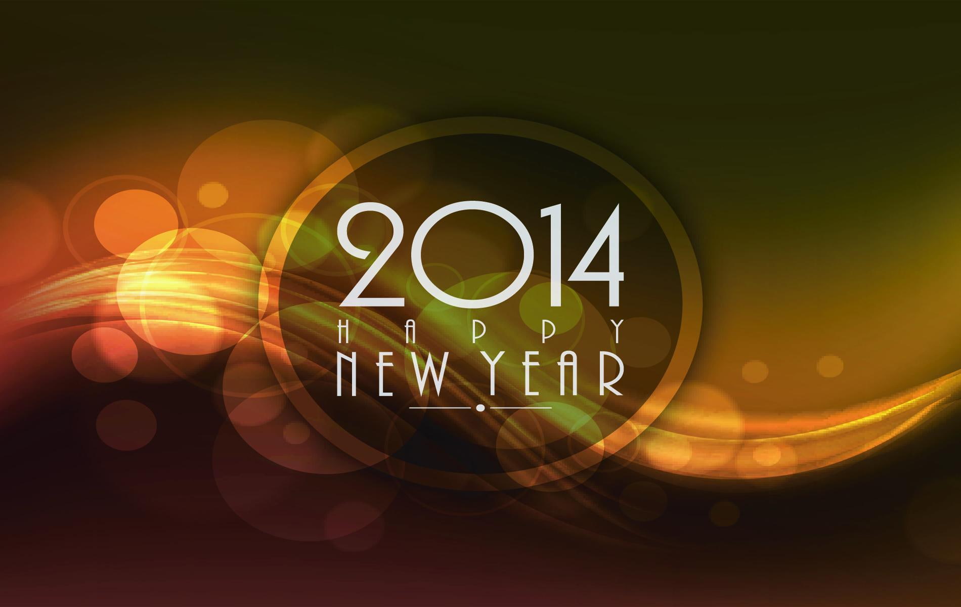 happy, 720P, new year 2014, year, new year, new, 2014, HD Wallpaper