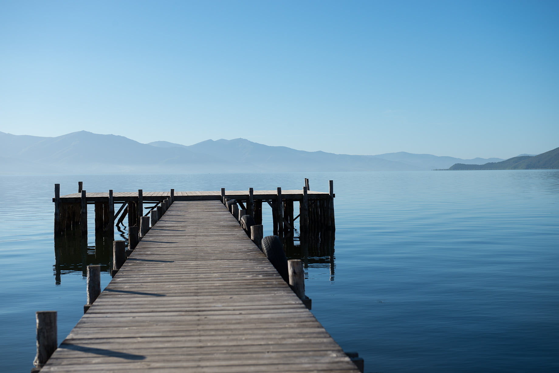 nature, sky, greece, wooden, boardwalk, tranquil Scene, Nikon  D800, Македония, makedonia, photo, blue, lake  brown, outdoors, озеро, Nikon D800, scenics, HD Wallpaper
