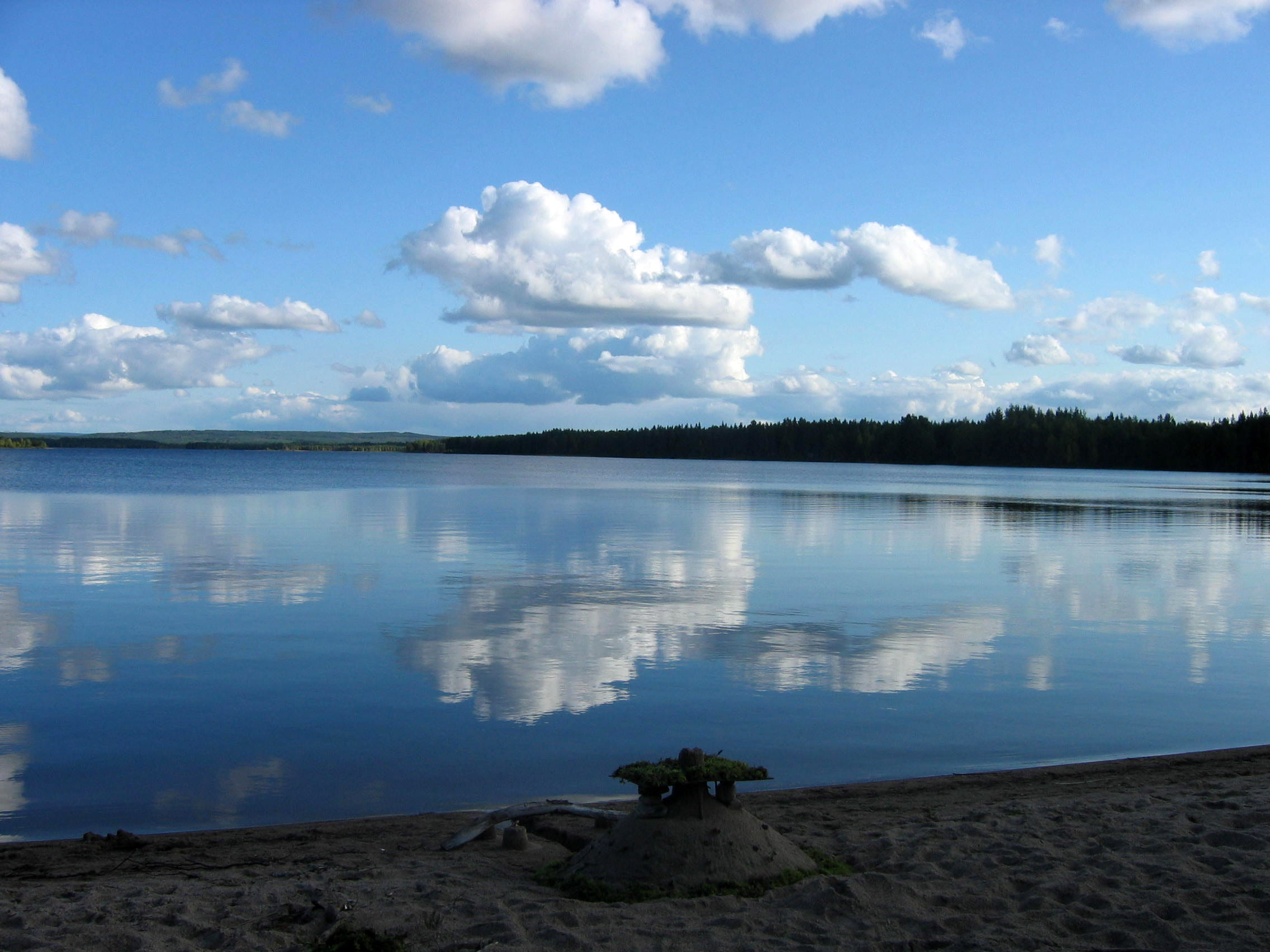 water, beauty In Nature, pirttij, day, clouds, photos, Finland, land, lake, blue, landscape, tranquil Scene, public domain, no People, rvi, sky, scenics, HD Wallpaper