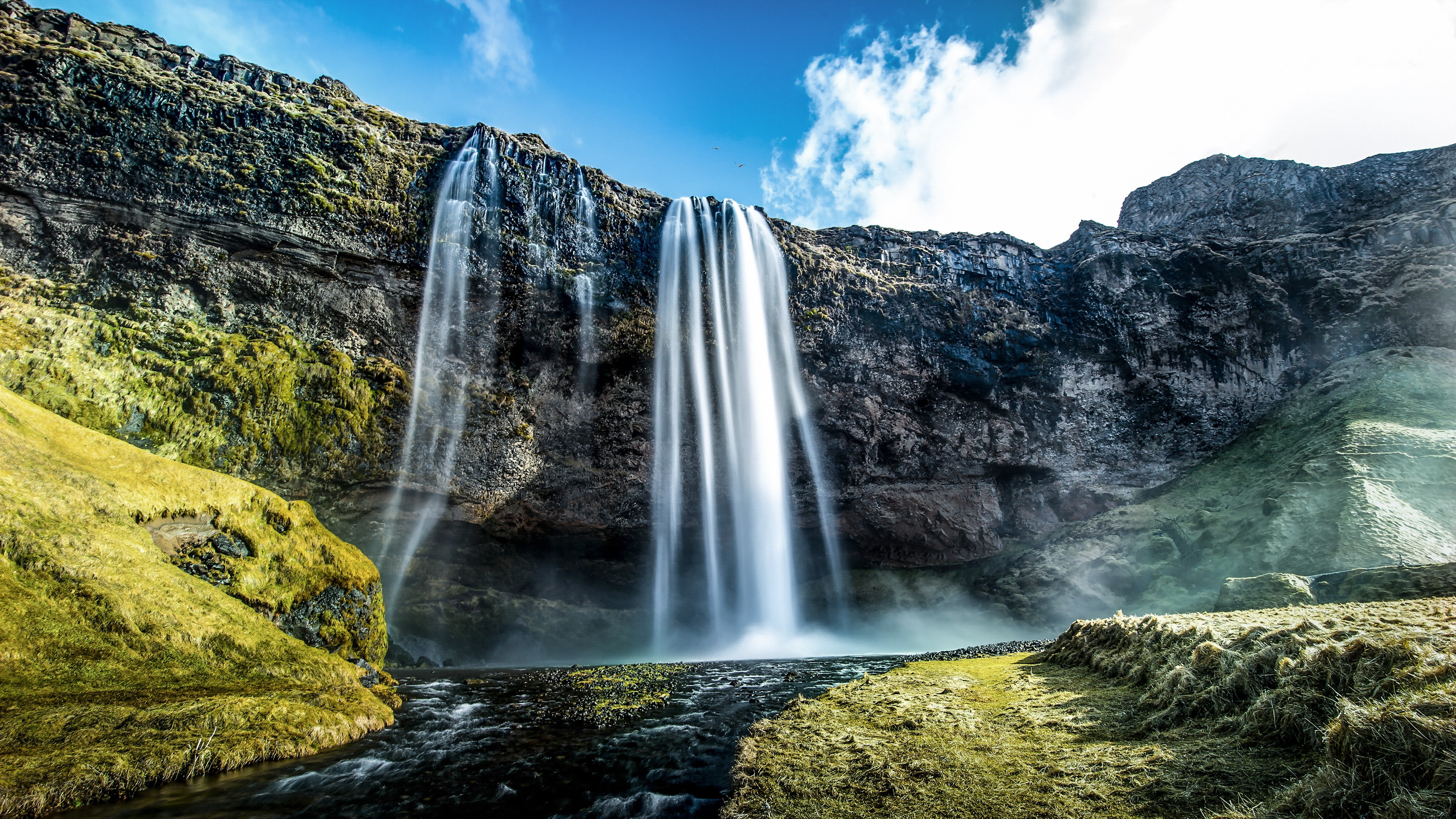 4K, hd, ultra hd, Seljalandsfoss, Waterfalls, iceland, HD Wallpaper