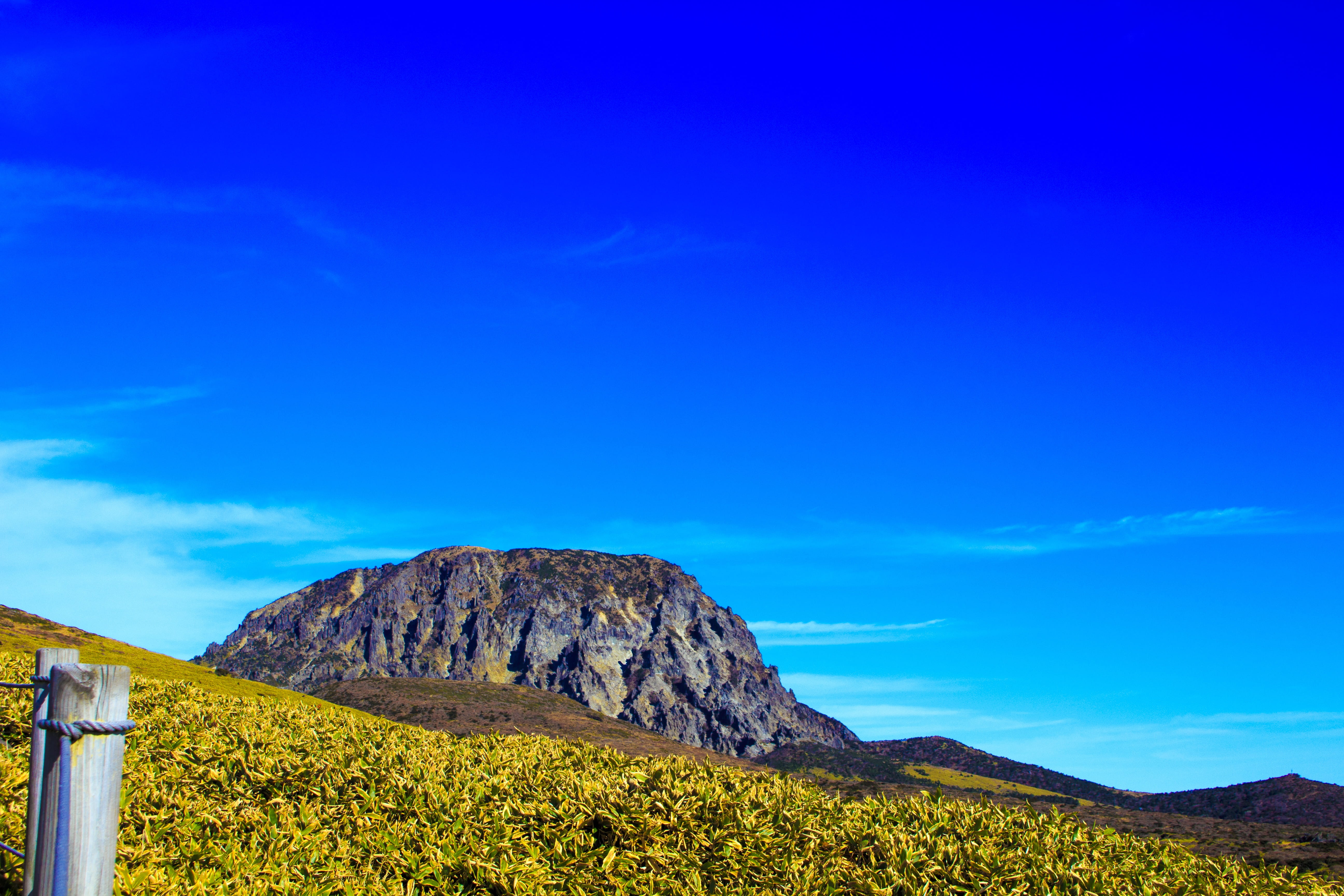 beauty in nature, rocky, scenics, Jeju Island, copy space, sky, landscape, scenics - nature, Halla, formation, outdoors, 5K, nature, environment, day, HD Wallpaper
