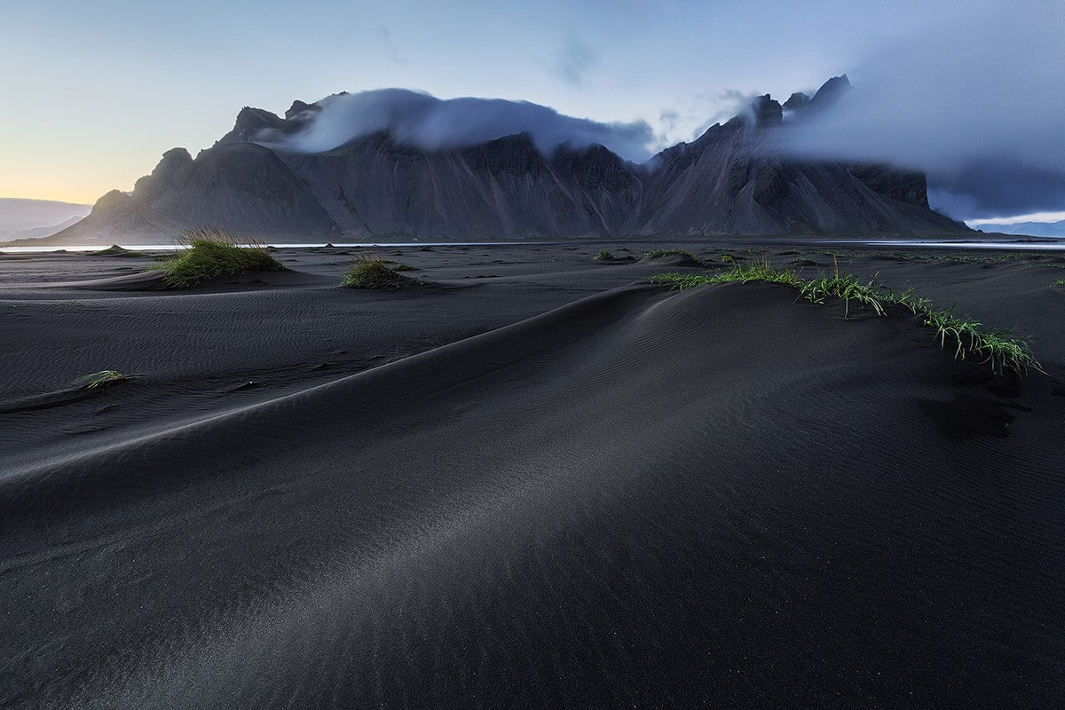 land, remote, environment, idyllic, physical geography, non-urban scene, Iceland, sand, 480P, tranquility, outdoors, cloud - sky, nature, sky, mountain, HD Wallpaper
