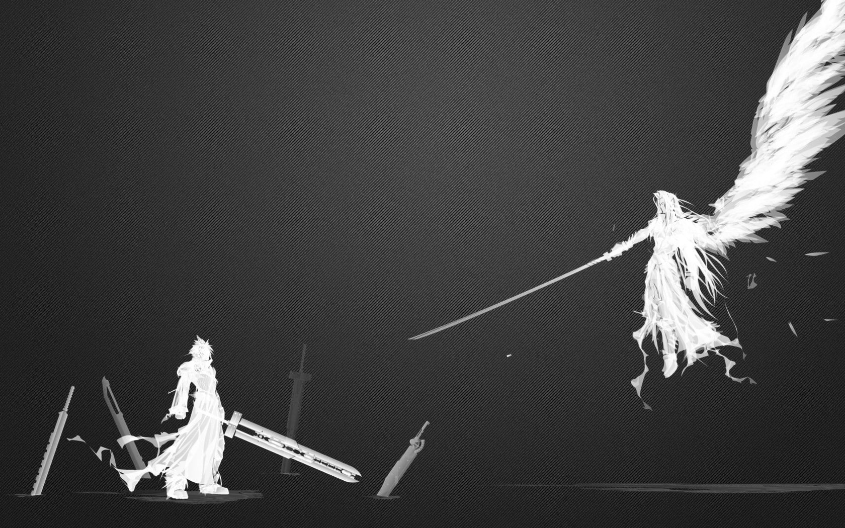 nature, angel, Cloud Strife, sky, rope, day, feather, hanging, built structure, outdoors, Sephiroth, Final Fantasy VII, low angle view, fantasy Art, clear sky, HD Wallpaper