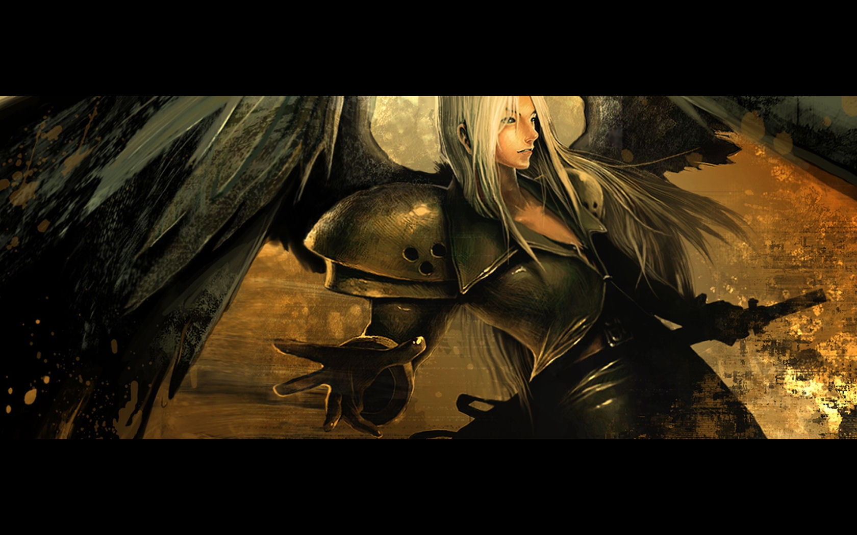 x, sephiroth, games, final, 720P, Final Fantasy VII, fantasy, vii, video, hd, art, HD Wallpaper
