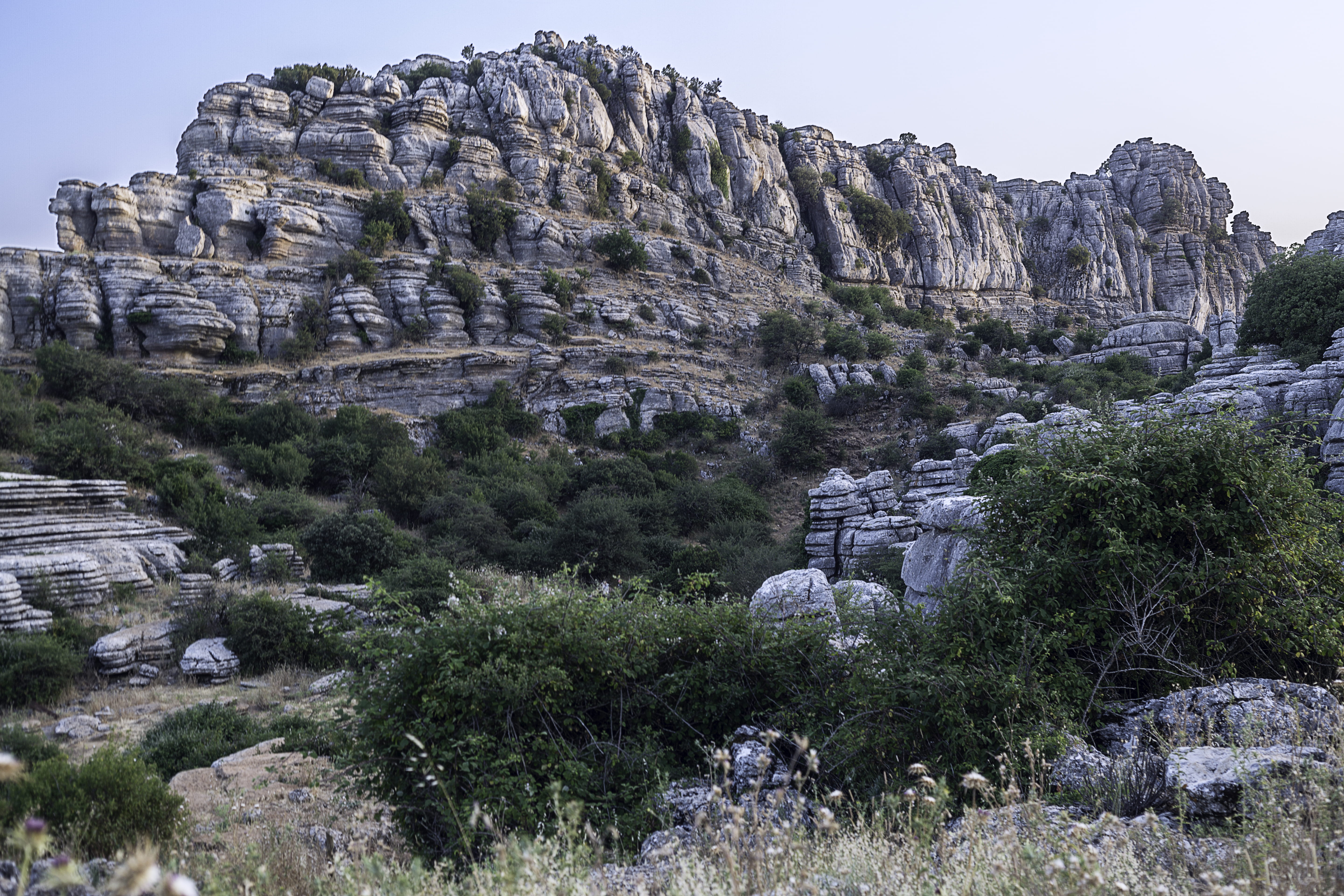 day, built structure, tranquil scene, beauty in nature, land, quinoal, antequera, architecture, rocas calizas, plant, el torcal, spain, outdoors, rock formation, HD Wallpaper