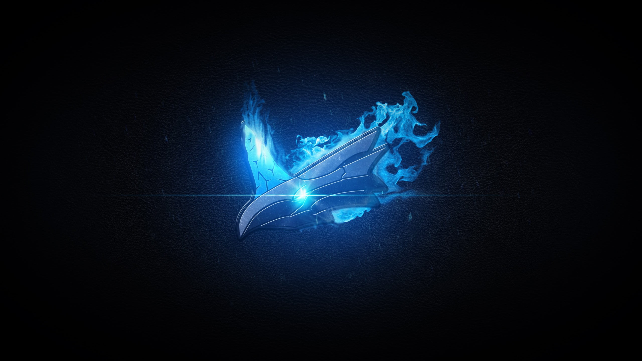Riot Games, nature, swimming, animals in the wild, logo, animal themes, sea, water, animal wildlife, no people, black color, blue, invertebrate, flame, HD Wallpaper