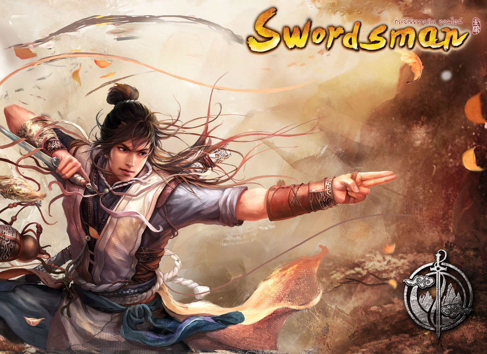 720P, digital composite, glass - material, mmo, action, WuXia, lifestyles, one person, Heroes, kung, art and craft, online, swordsman, young adult, hairstyle, HD Wallpaper