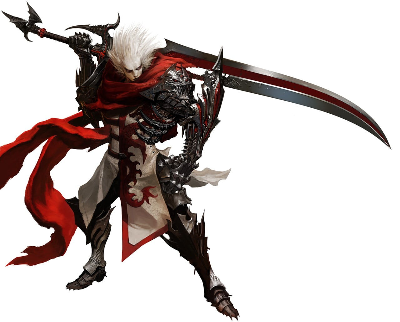720P, nature, sky, red, studio shot, copy space, white background, indoors, illustration, close-up, human representation, swordsman, arts culture and entertainment, HD Wallpaper