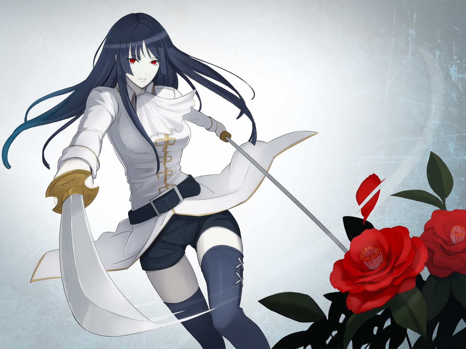 no people, white color, character, fictional, nature, illustration, beauty in nature, halloween, spooky, vector, fragility, brunette, swordsman, females, HD Wallpaper