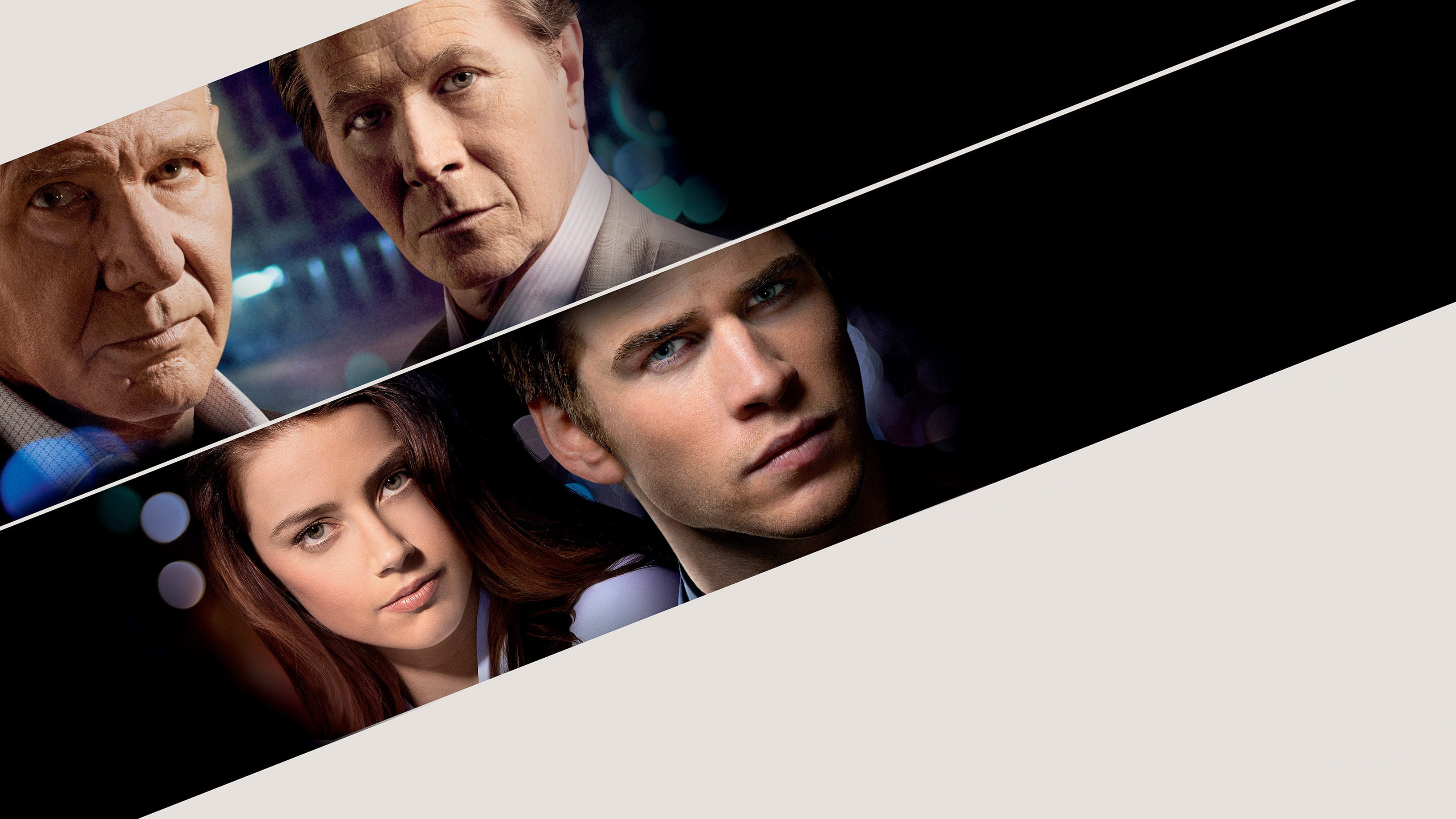 poster, actors, Amber Heard, the film, Liam Hemsworth, 2K, Paranoia, Harrison Ford, Gary Oldman, Thriller, HD Wallpaper