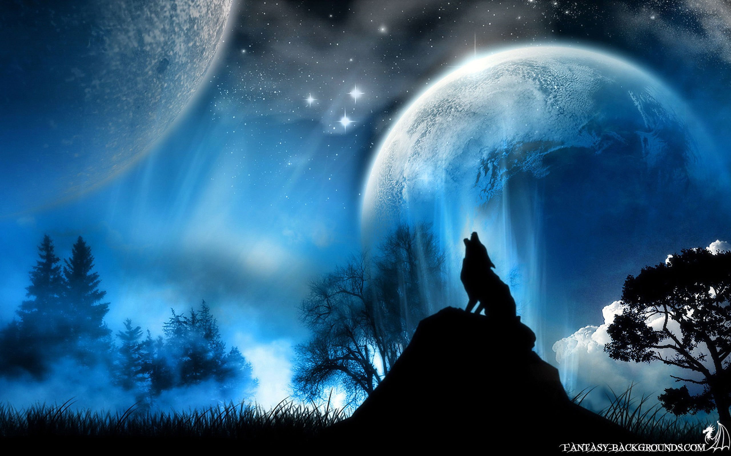 astronomy, space exploration, planet - space, silhouette, illuminated, mystery, star - space, outdoors, night, sky, shape, moon, vector, nature, tree, beauty in nature, HD Wallpaper