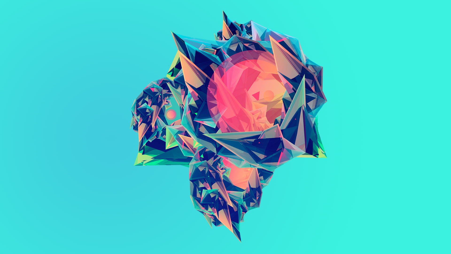mid-air, fashion, colored background, crumpled, blue, green background, digital art, indoors, plastic, nature, KOAN Sound, close-up, single object, copy space, HD Wallpaper