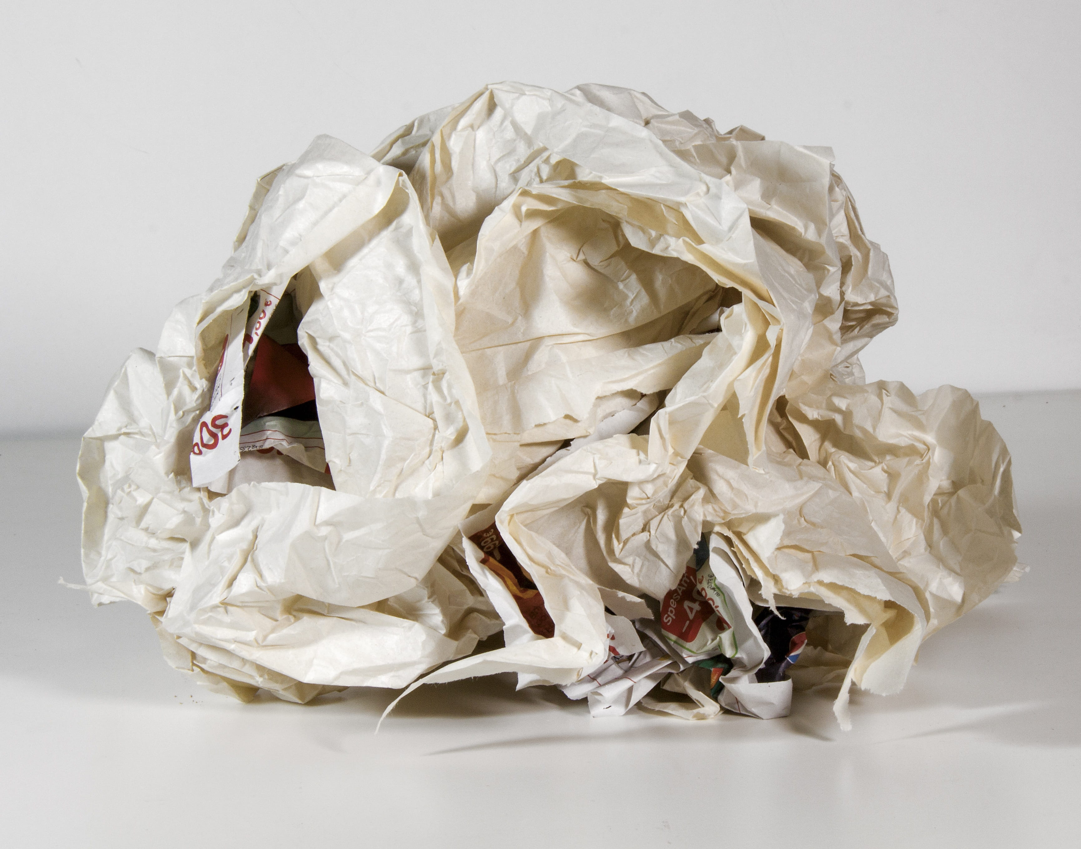 white background, environmental issues, no people, Crumpled, studio shot, Map, environment, close-up, food and drink, plastic bag, crumpled paper ball, HD Wallpaper