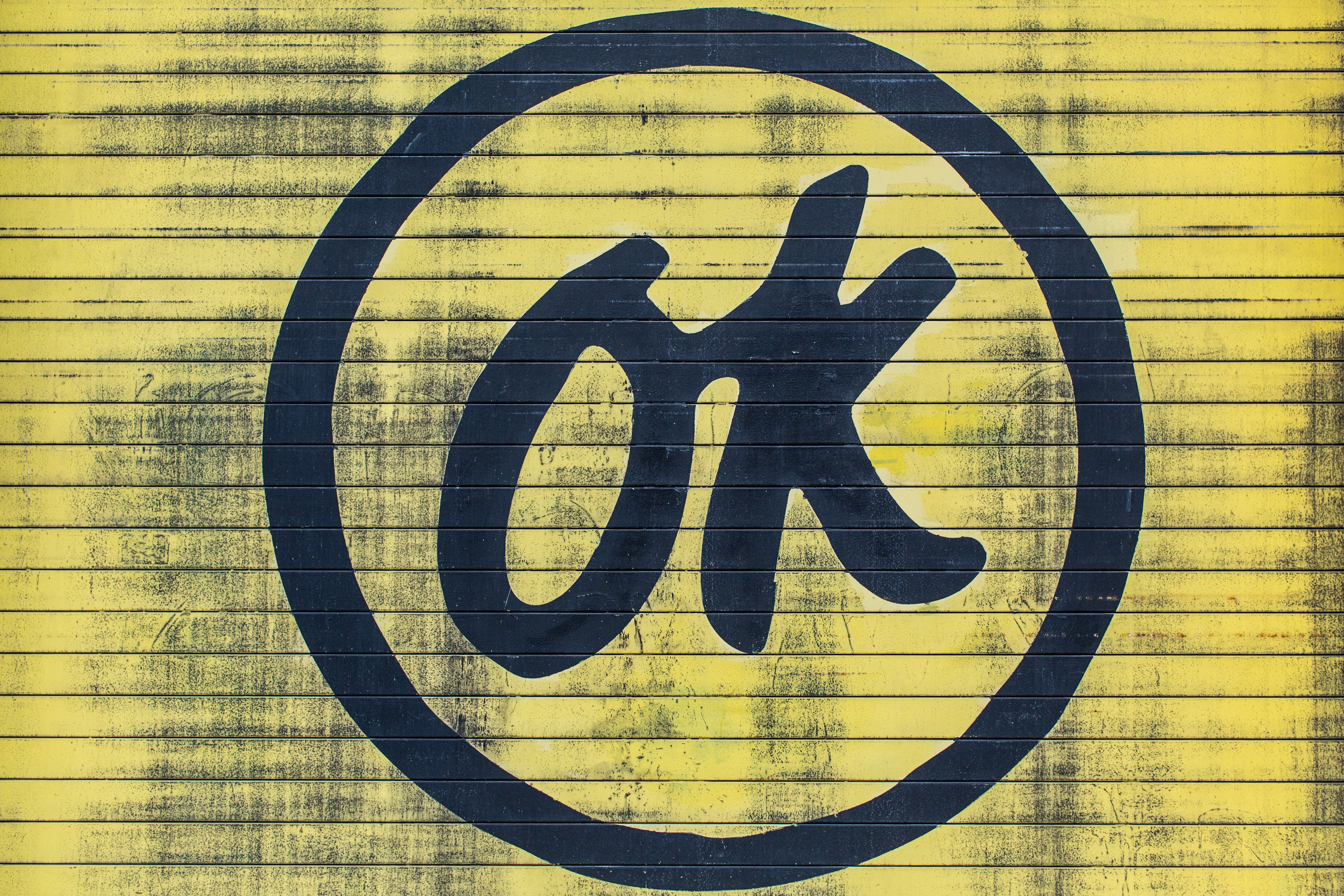 sign, communication, concepts, dirty, day, old, creativity, abstract, old-fashioned, wall, ok, backgrounds, close-up, shape, weathered, text, full frame, HD Wallpaper