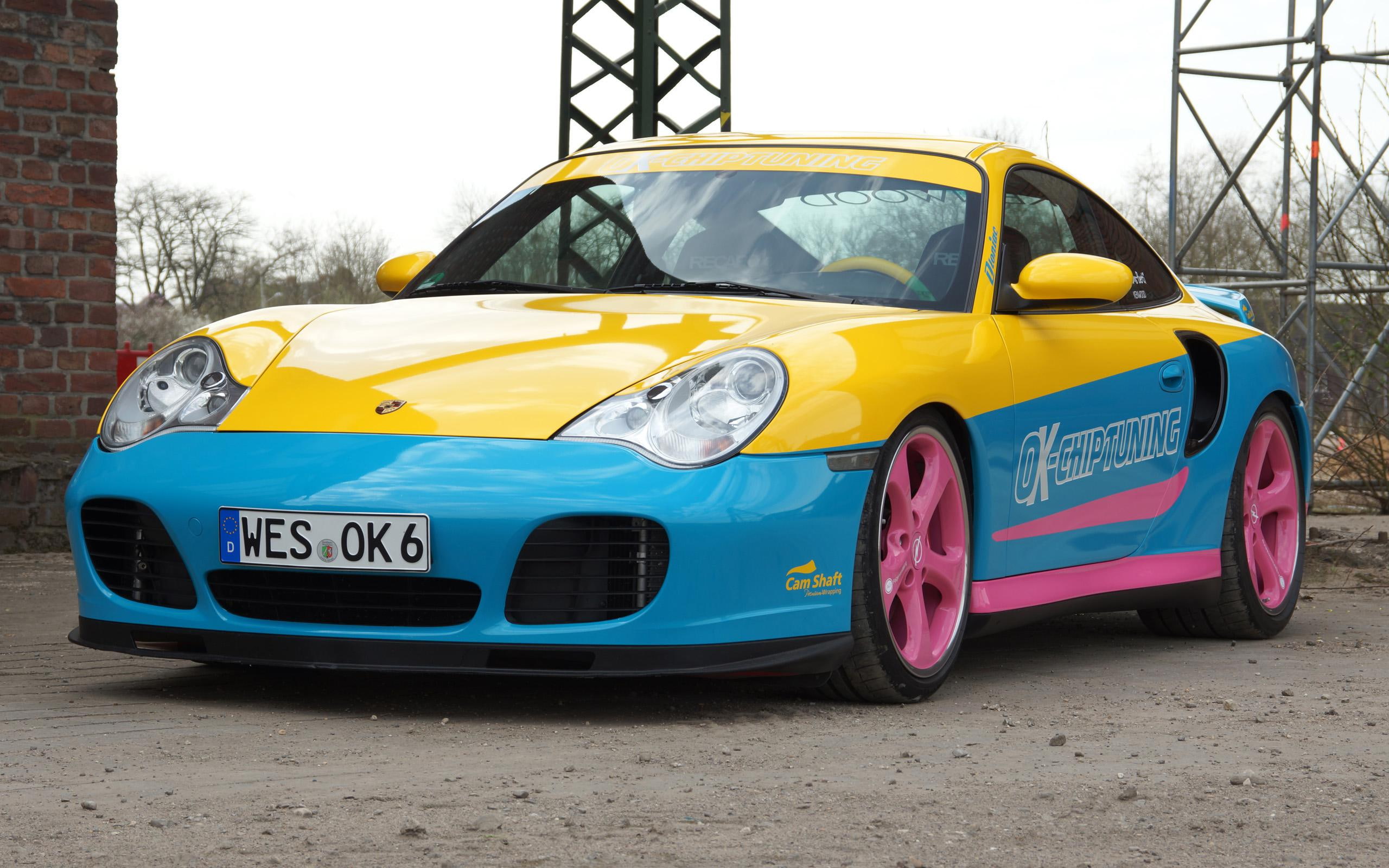 ok, cars, 2002, turbo, 2K, sports, blue, chiptuning, yellow, manta, coupe, porsche, HD Wallpaper