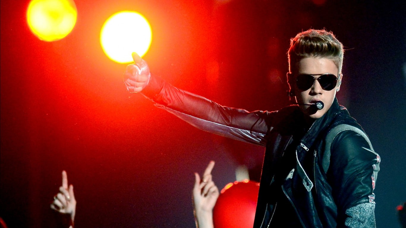 oke, justin bieber, on stage, 720P, HD Wallpaper