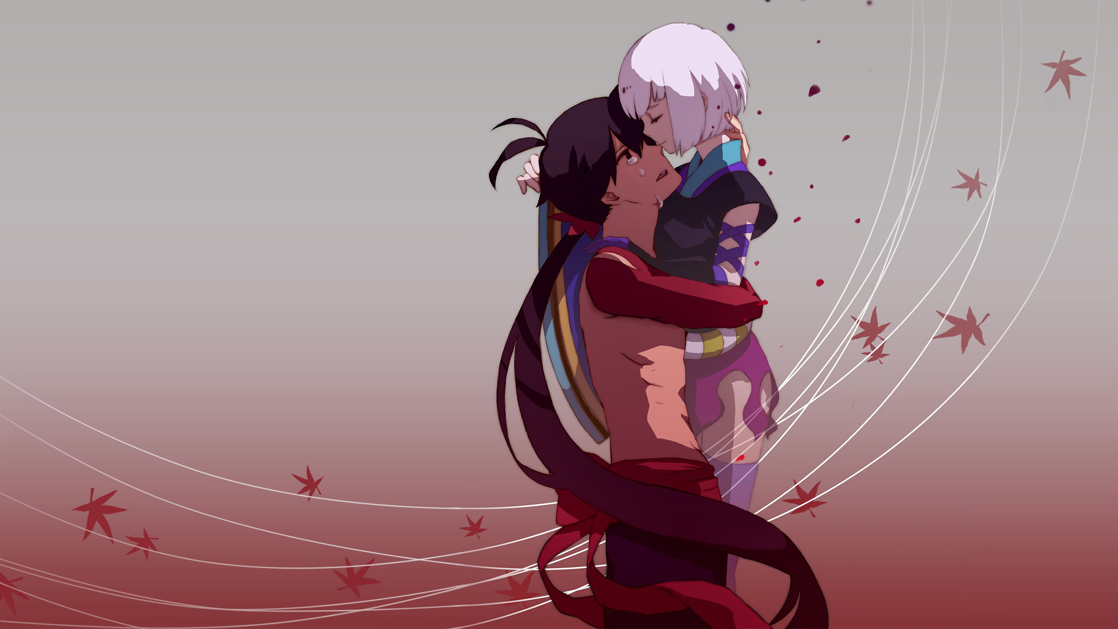 4K, anime girls, anime, Togame, Katanagatari, Yasuri Shichika, HD Wallpaper