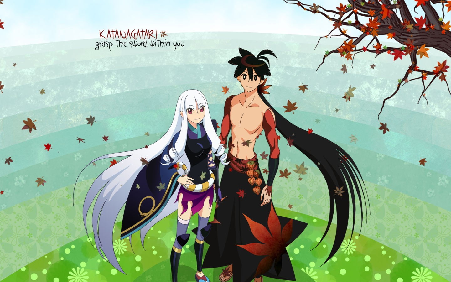 Togame, anime boys, anime, Katanagatari, Yasuri Shichika, 720P, anime girls, HD Wallpaper