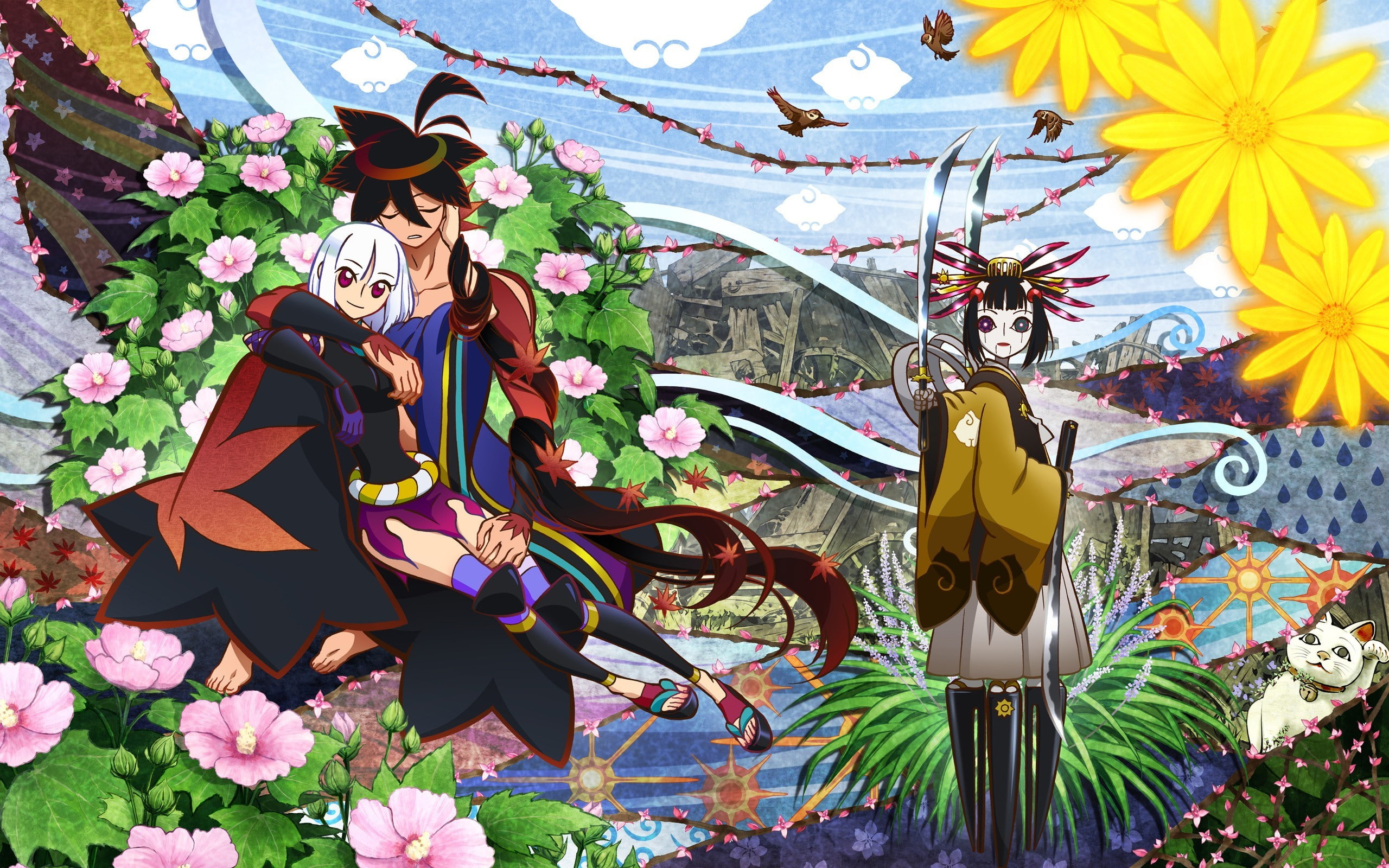 2K, Yasuri Shichika, Katanagatari, Togame, HD Wallpaper