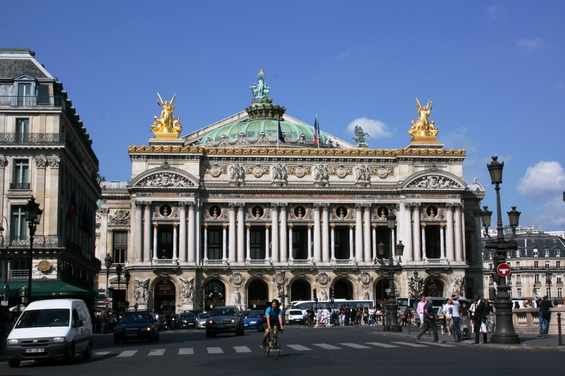 tourism, concrete, outdoors, travel destinations, building, the past, the paris opera, motor vehicle, sky, opéra garnier, architectural column, building exterior, HD Wallpaper