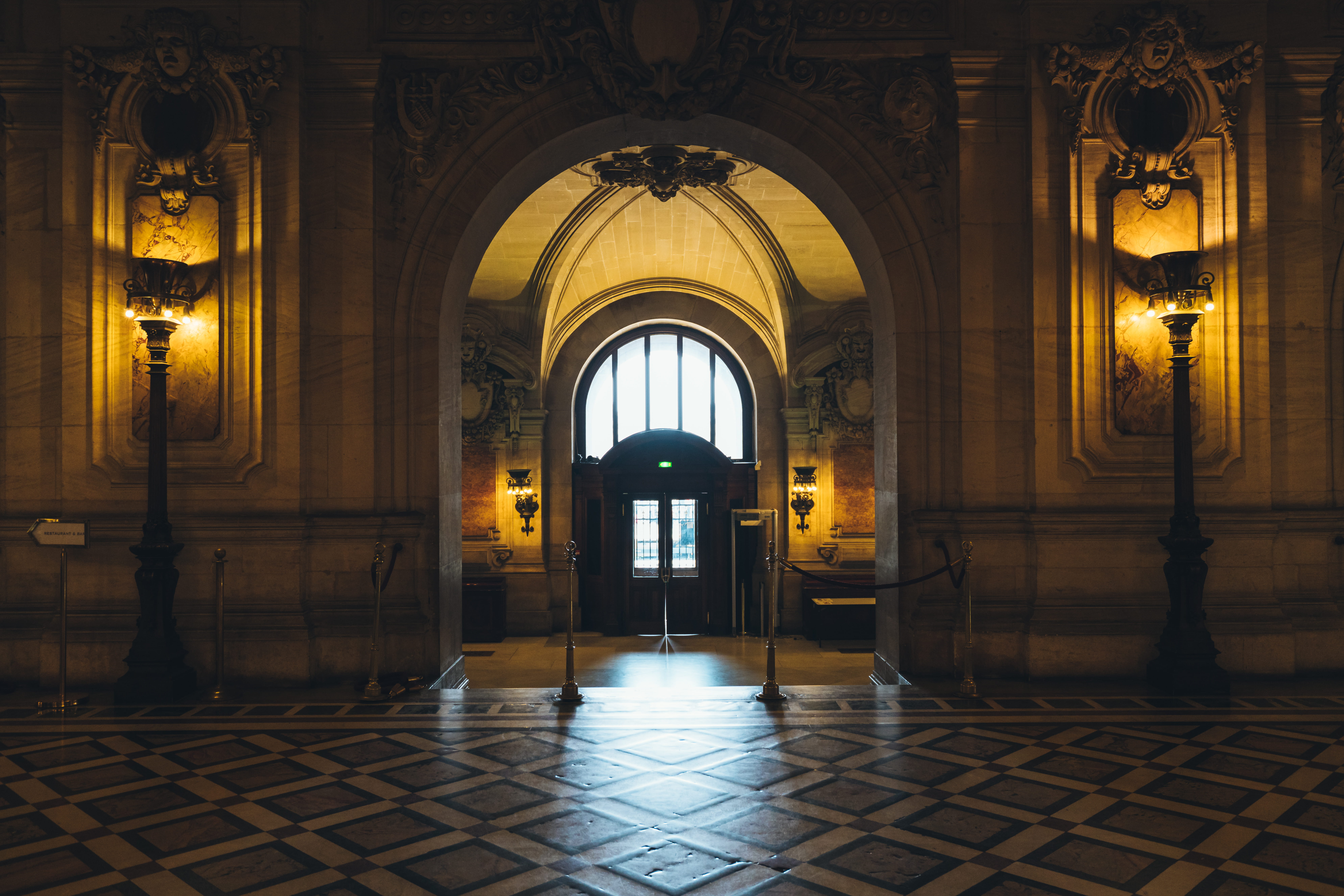 paris, religion, no people, symmetry, history, place of worship, france, spirituality, flooring, building, the past, minimal, belief, lighting equipment, HD Wallpaper