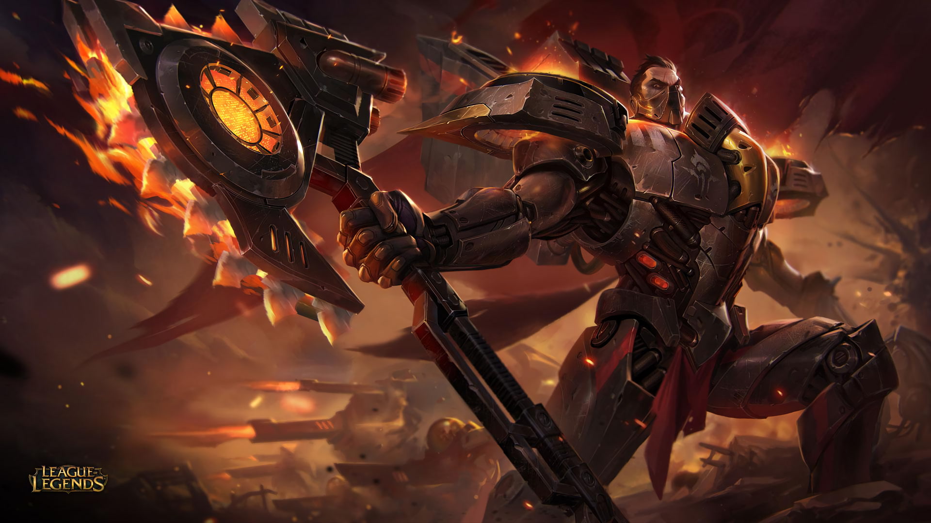 legends, splash, darius, hd, dreadnova, league, 1080P, art, desktop, HD Wallpaper