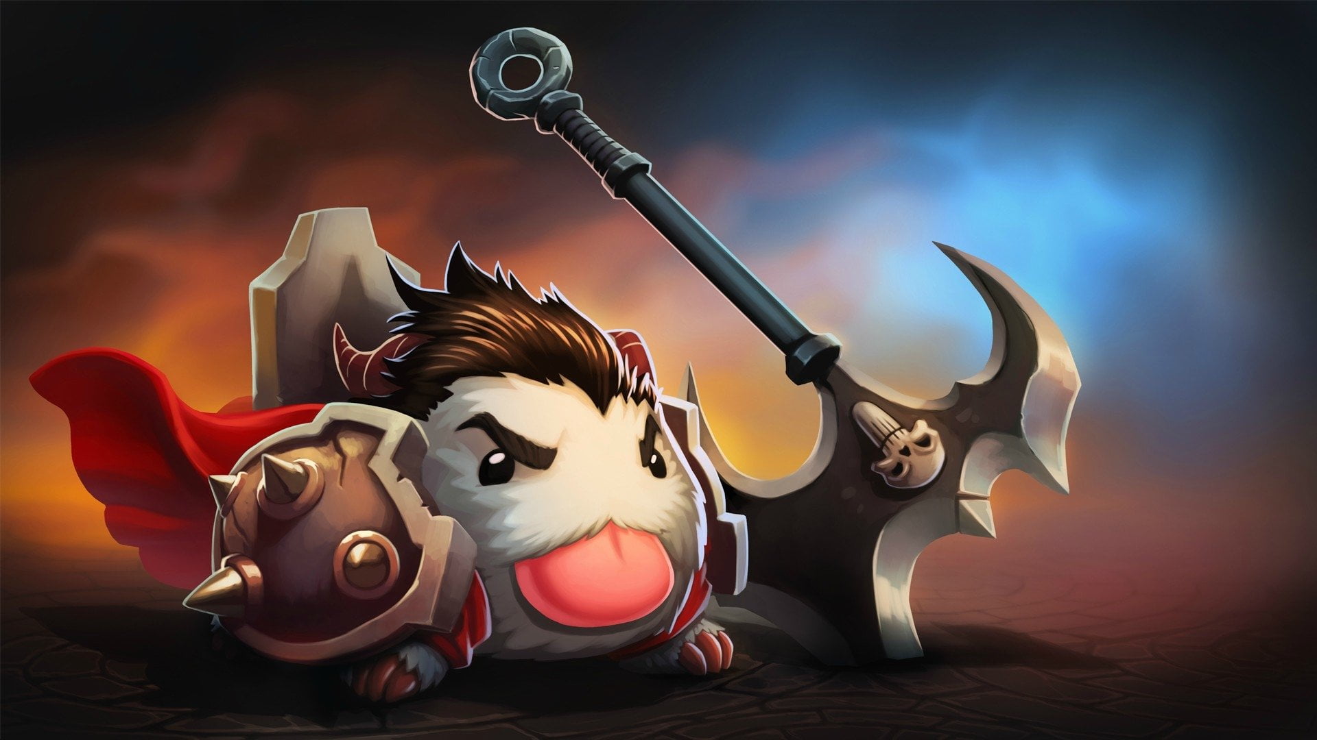 studio shot, celebration, destruction, horror, Poro, evil, League Of Legends, indoors, art and craft, male likeness, no people, burning, craft, Darius (League Of Legends), HD Wallpaper