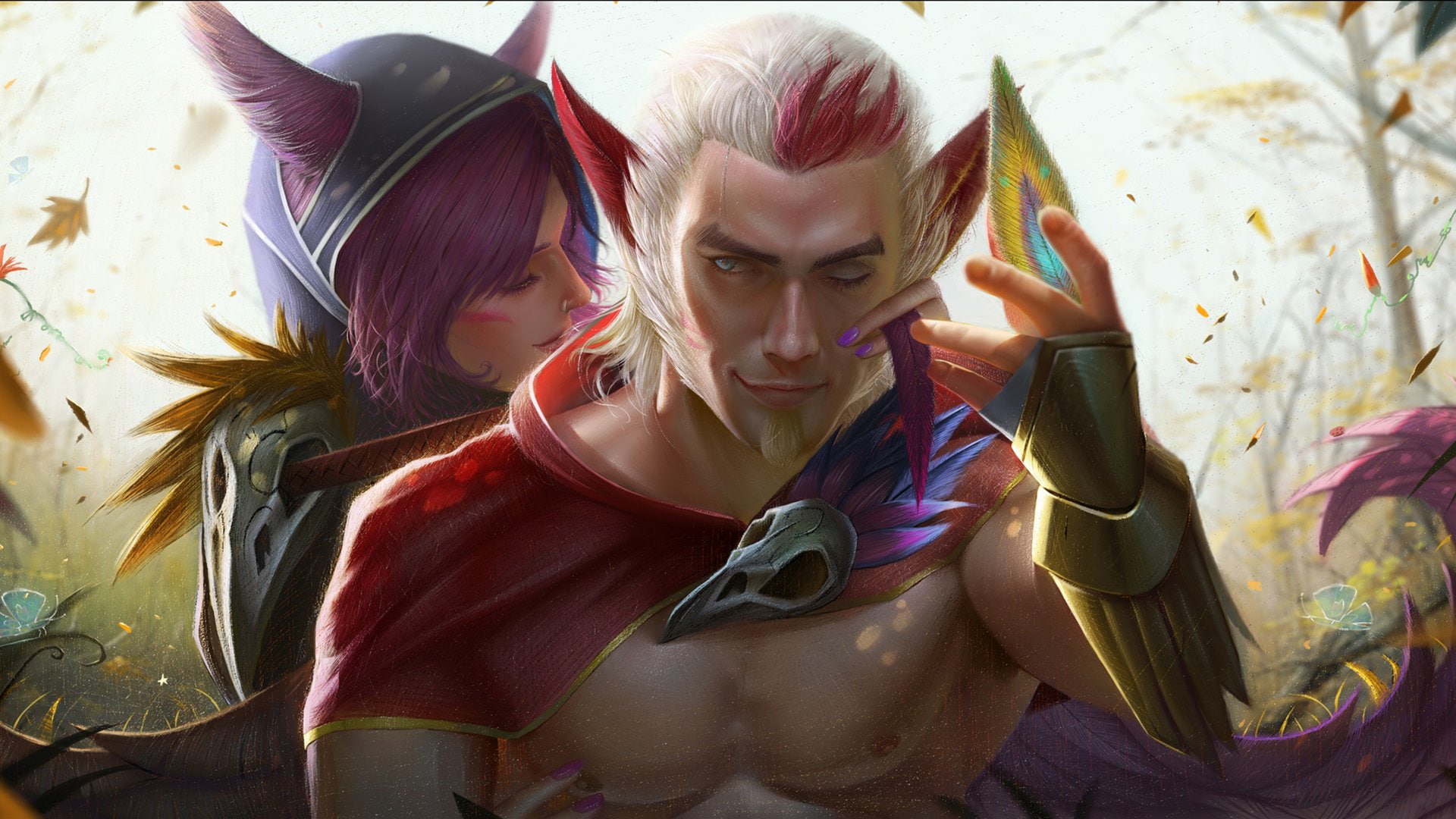 1080P, League Of Legends, Xayah (League of Legends), Video Game, Rakan (League of Legends), HD Wallpaper