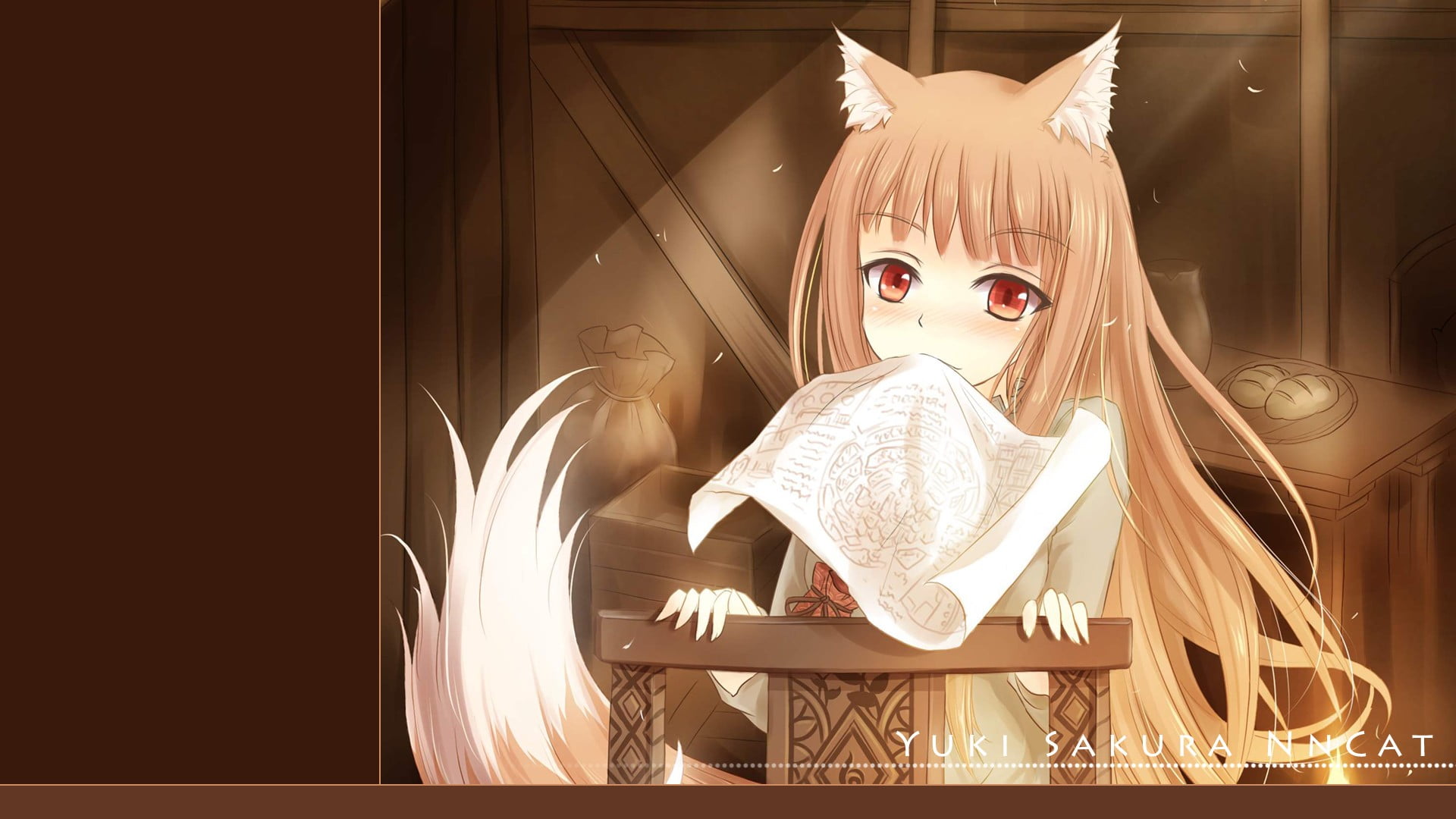 anime girls, Holo, childhood, one person, Okamimimi, portrait, innocence, costume, blond hair, female likeness, lifestyles, real people, 1080P, celebration, HD Wallpaper