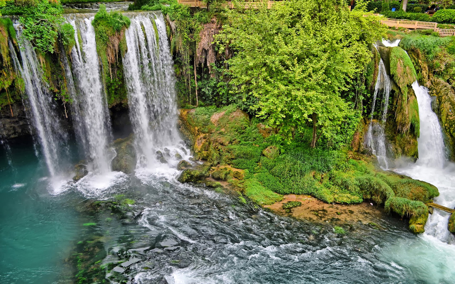 desktop, turkey, 1080P, duden, antalya, waterfall, hd, HD Wallpaper