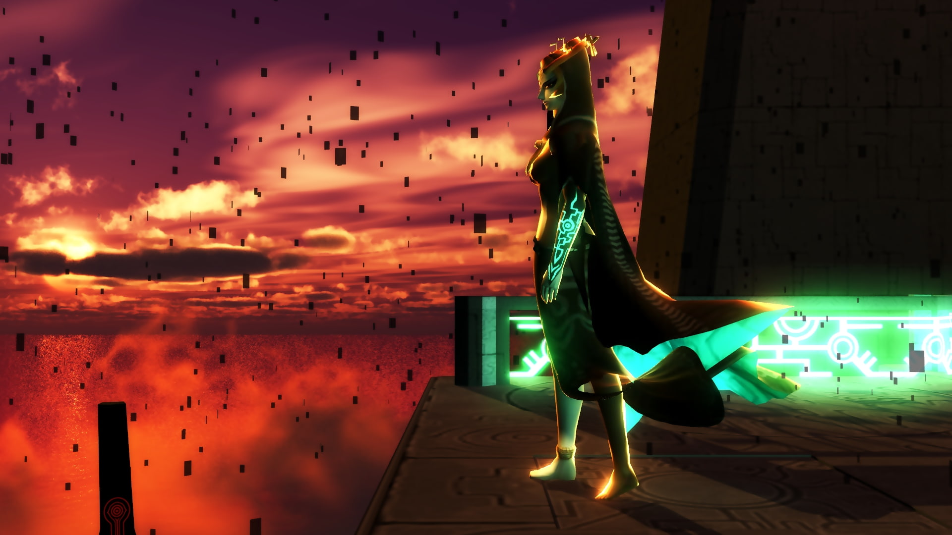 1080P, hd, The Legend of Zelda, video, Midna, games, x, zelda, art, twilight, legend, princess, HD Wallpaper