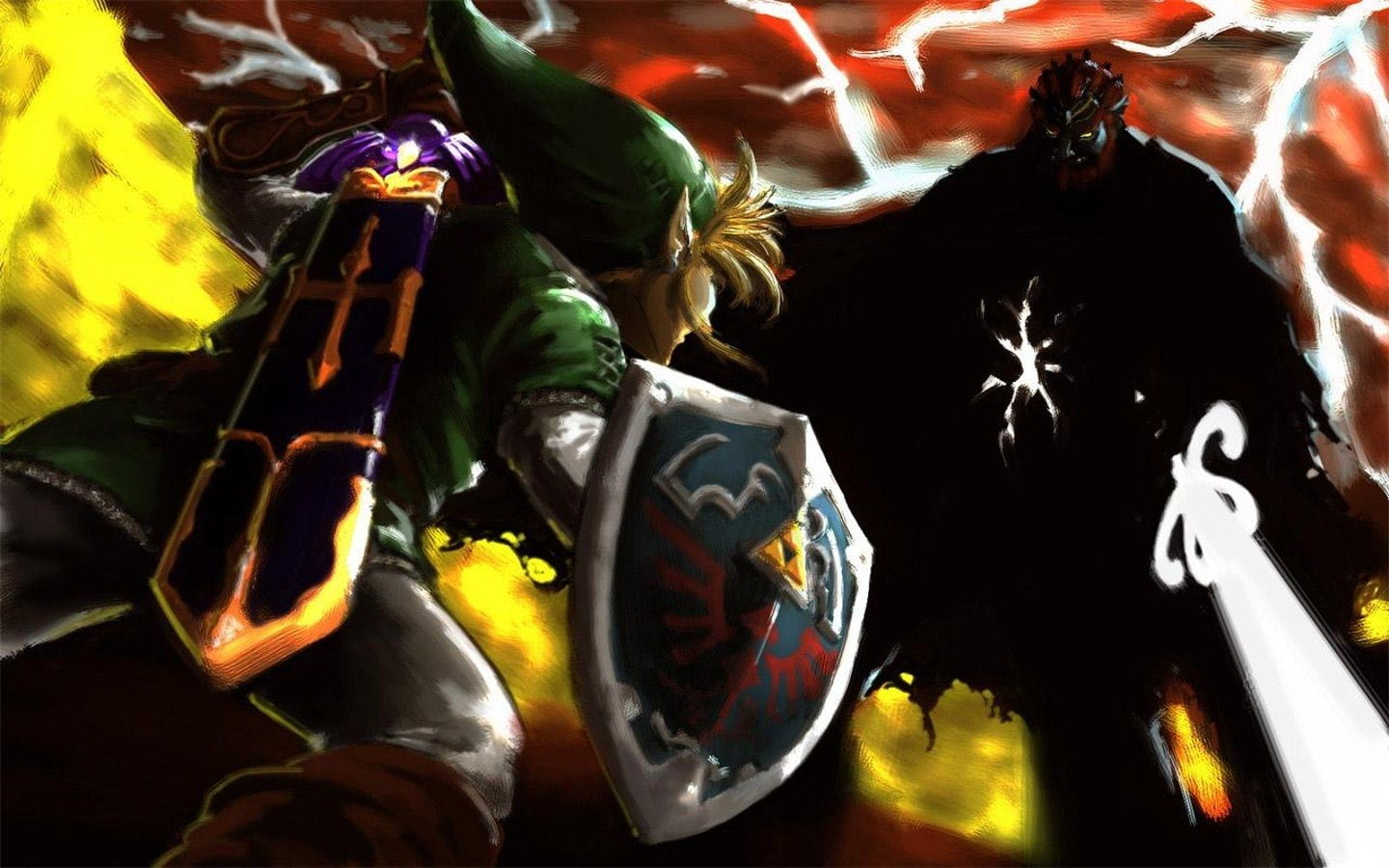 illustration, Link, Ganondorf, 720P, The Legend Of Zelda: Twilight Princess, legend, Zelda, HD Wallpaper