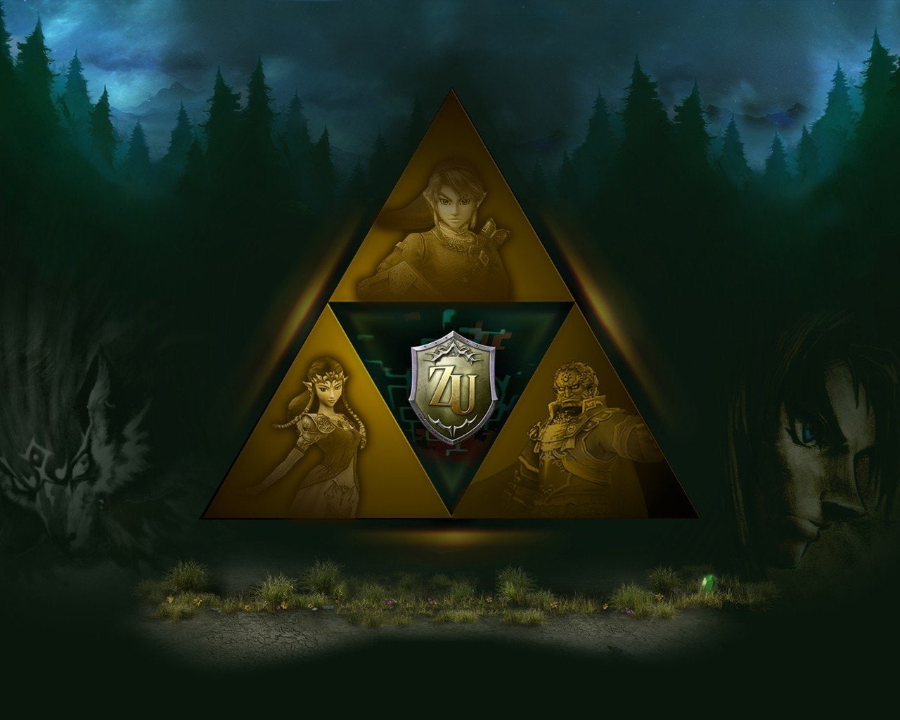 The Legend Of Zelda: Twilight Princess, Link, Zelda, Ganondorf, Wolf Link, 720P, HD Wallpaper