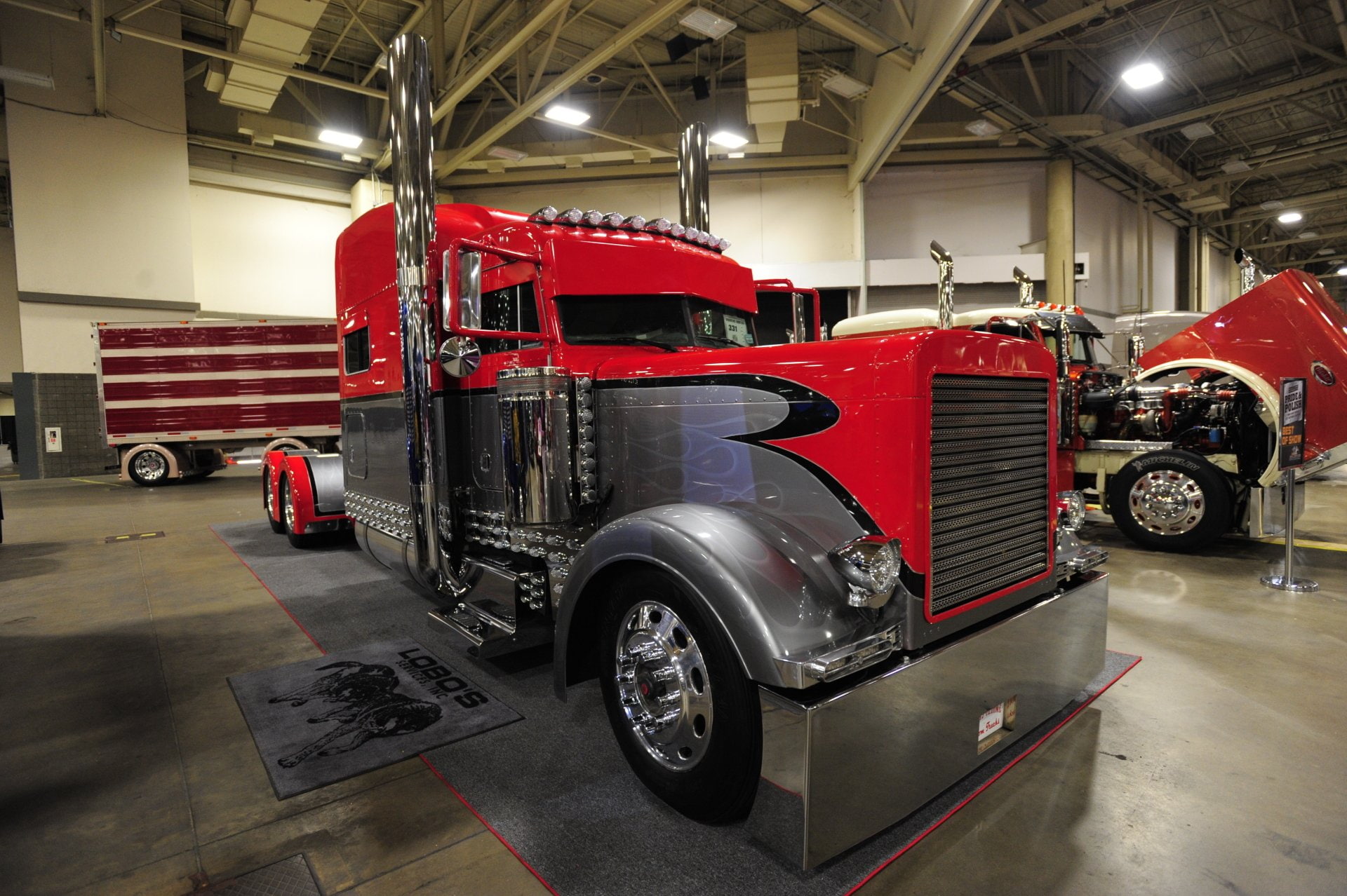 Vehicles, 1080P, 2003 Peterbilt 379 " lobos Pride", HD Wallpaper