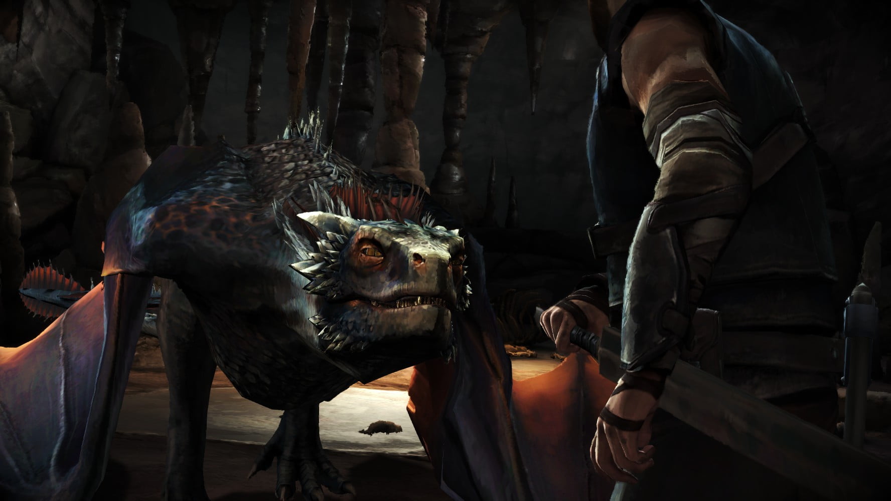 mammal, 720P, day, domestic, people, animal wildlife, dinosaur, men, black, Game of Thrones: A Telltale Games Series, Game of Thrones, indoors, real people, HD Wallpaper