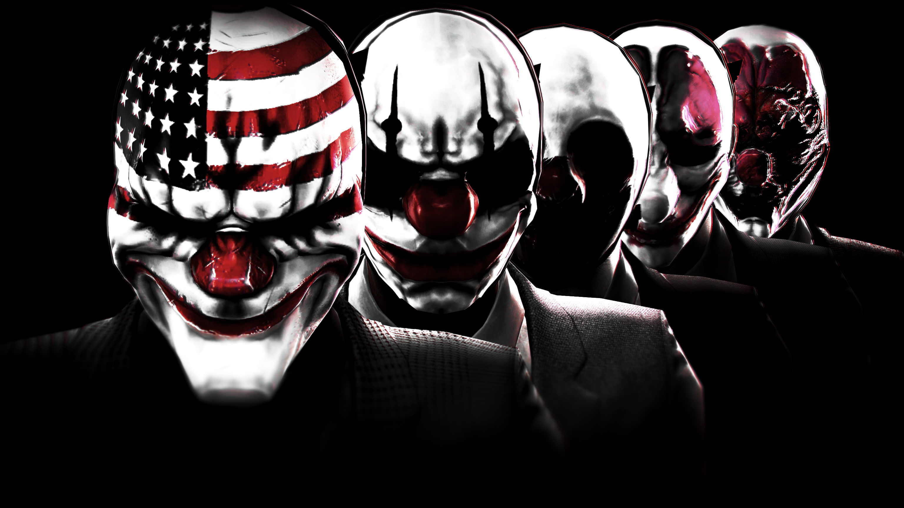 robbery, Wolf, Hoxton, mask, the robbers, Dallas, 2K, payday, Chains, HD Wallpaper