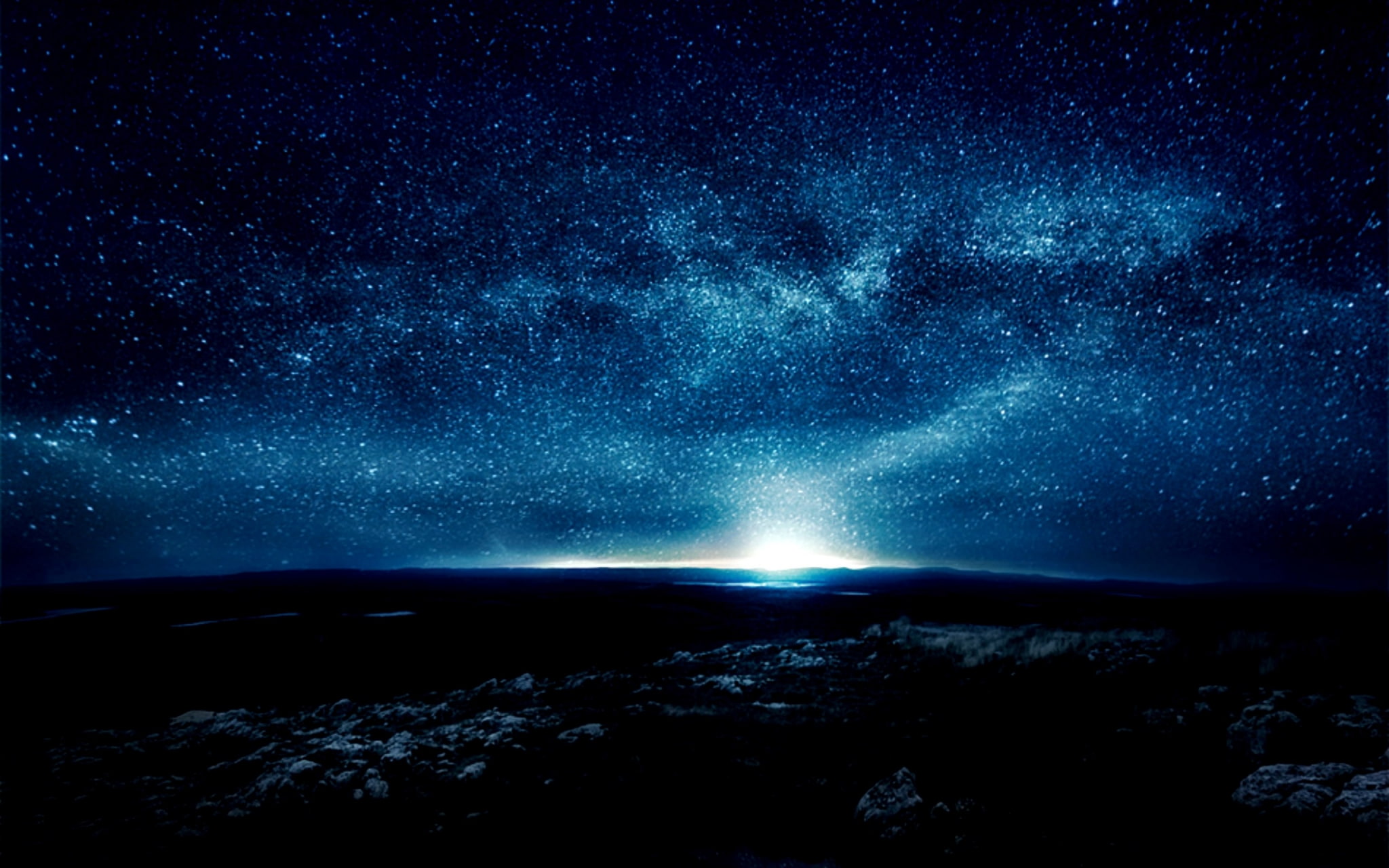 illuminated, beauty in nature, astronomy, glowing, star, star - space, sky, water, night, star field, no people, night sky screen backgrounds, 1080P, tranquil scene, HD Wallpaper