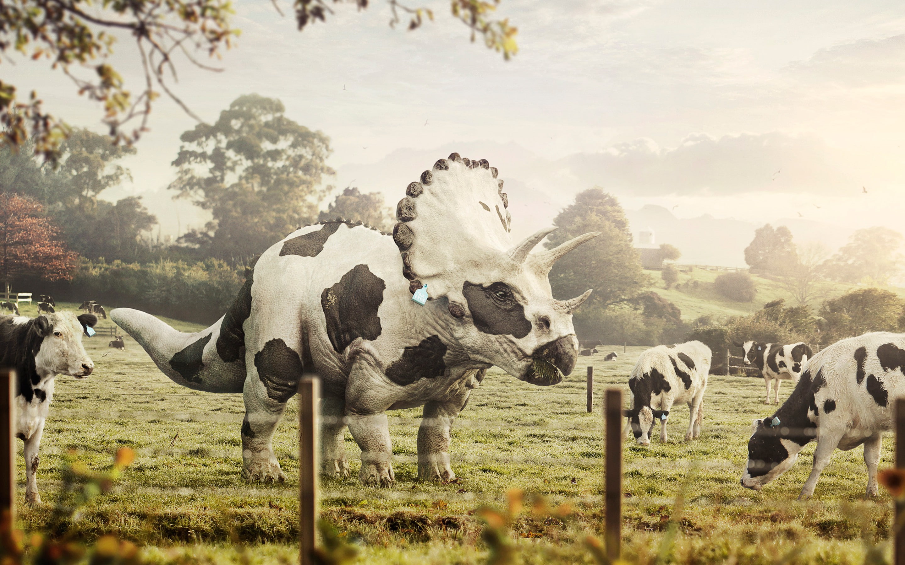 nature, large group of animals, no people, pets, domestic, agriculture, mammal, Dinosaurs, field, Farm, plant, land, landscape, vertebrate, livestock, outdoors, HD Wallpaper