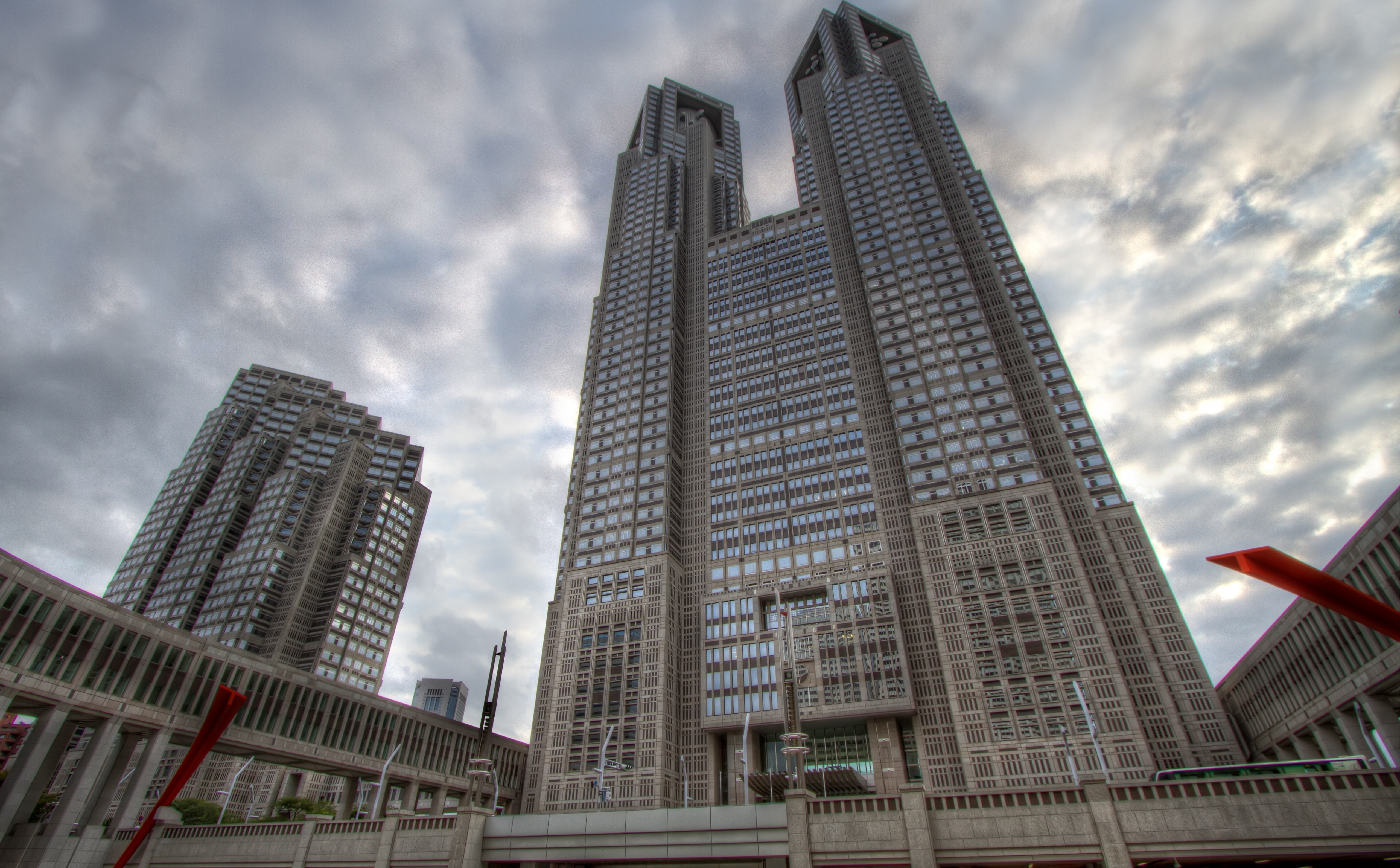 shinjukuku, shinjuku, Asia, office, tower, travel destinations, metropolitan, Architecture, landscape, modern, Government, Tokyo, Building, nature, city, HD Wallpaper